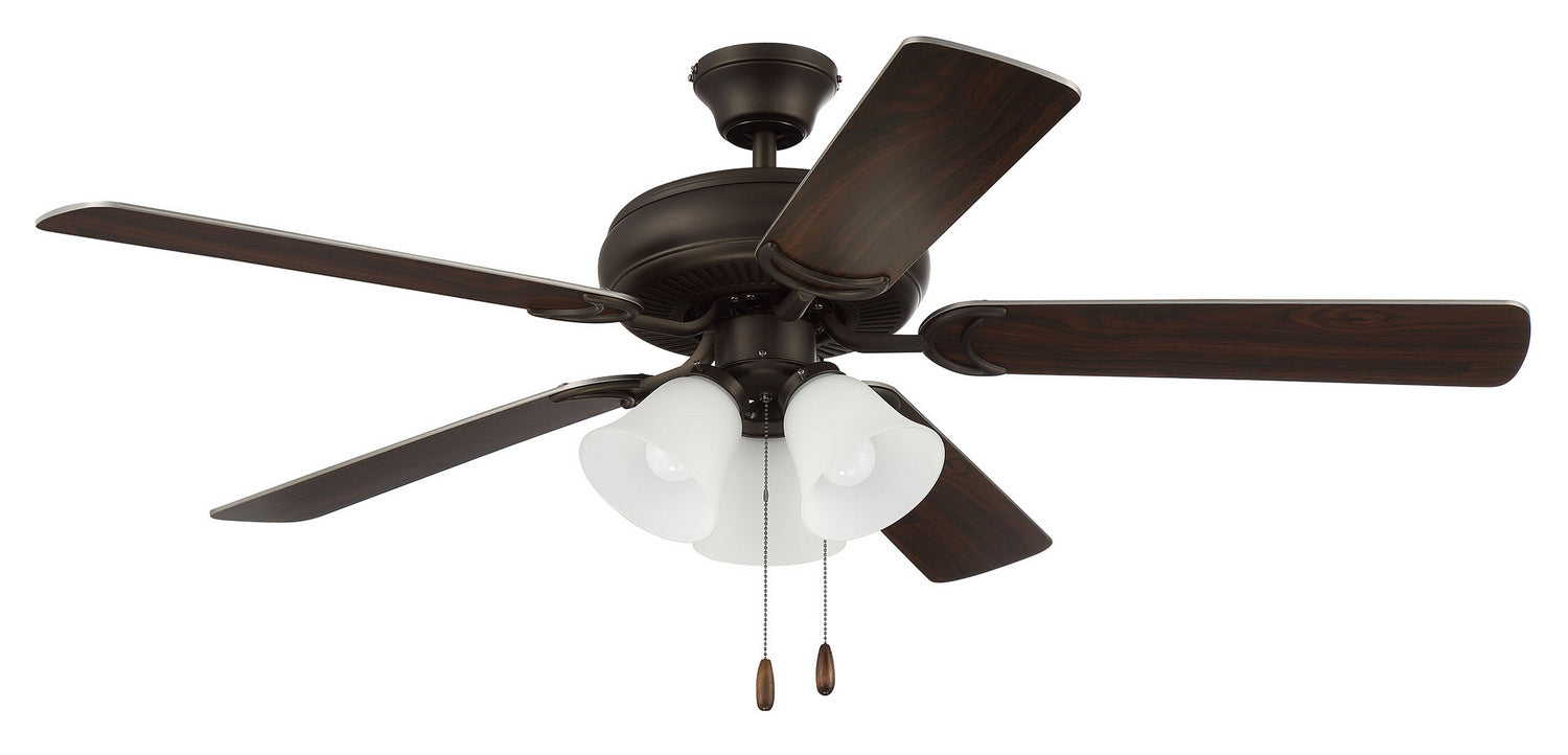 Craftmade - DCF52ESP5C3W - 52"Ceiling Fan - Decorator's Choice 3 Light Kit - Espresso