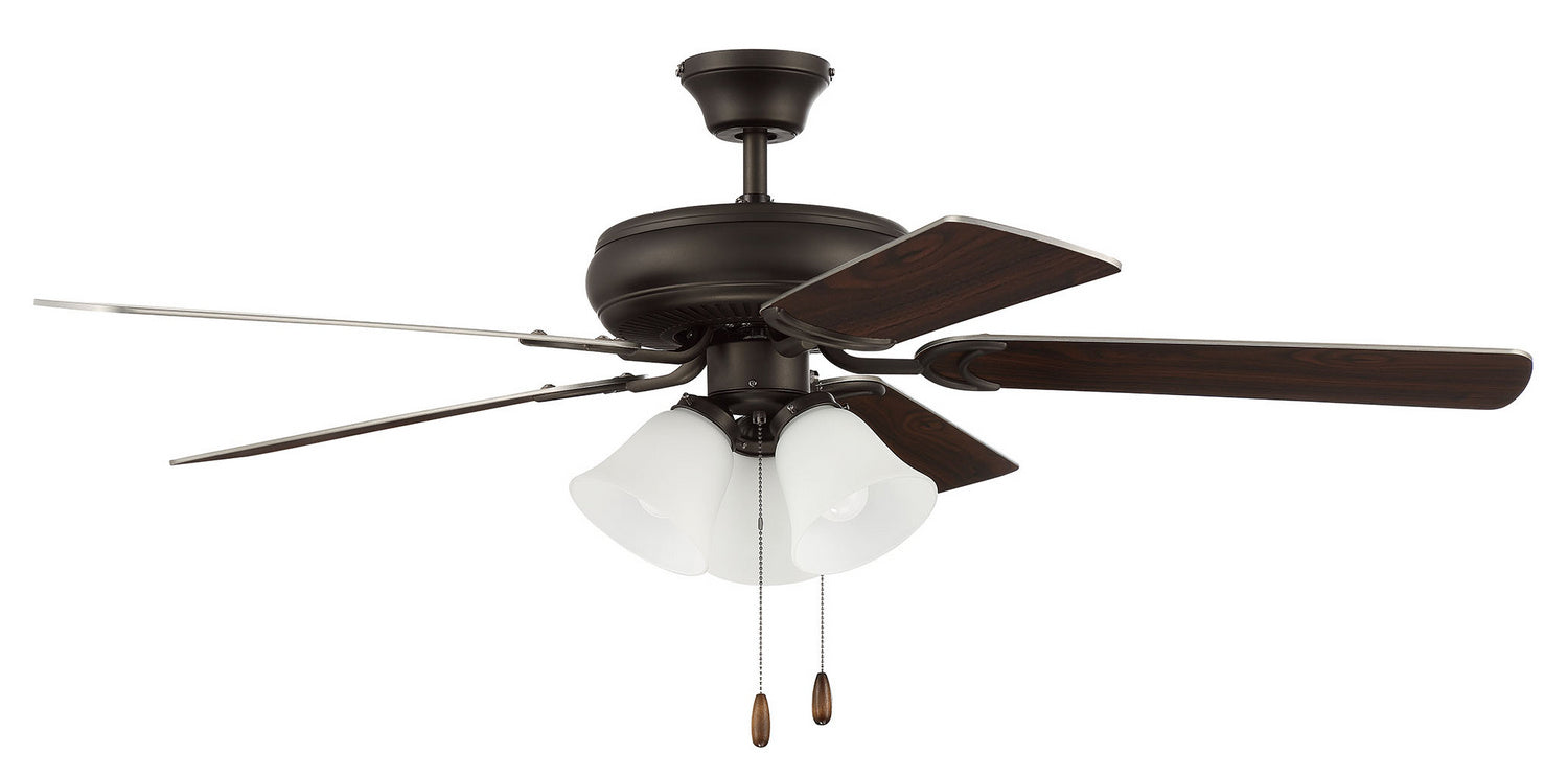 Craftmade - DCF52ESP5C3W - 52"Ceiling Fan - Decorator's Choice 3 Light Kit - Espresso