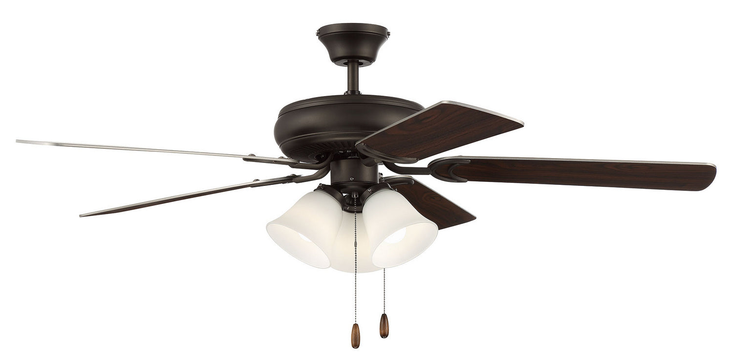 Craftmade - DCF52ESP5C3W - 52"Ceiling Fan - Decorator's Choice 3 Light Kit - Espresso