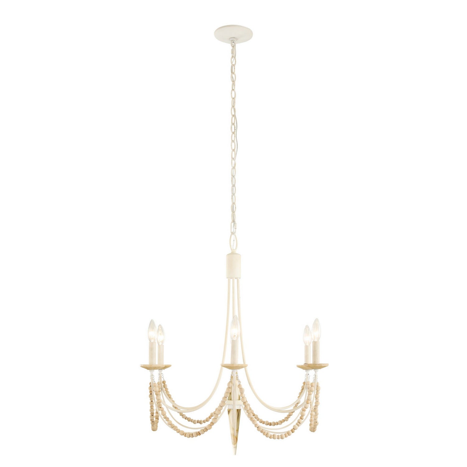 Varaluz - 350C06CW - Six Light Chandelier - Brentwood - Country White