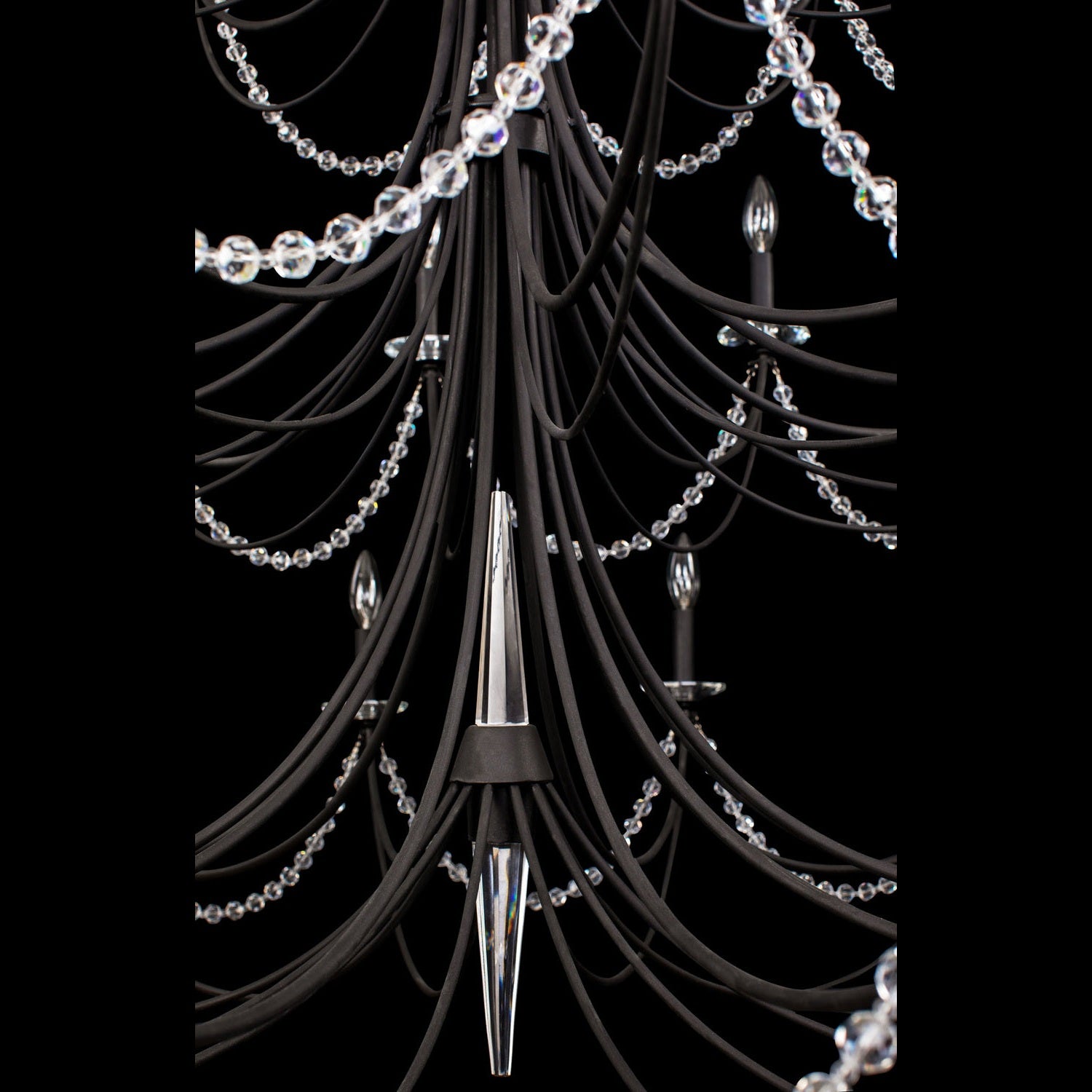 Varaluz - 350C40CB - 40 Light Chandelier - Brentwood - Carbon