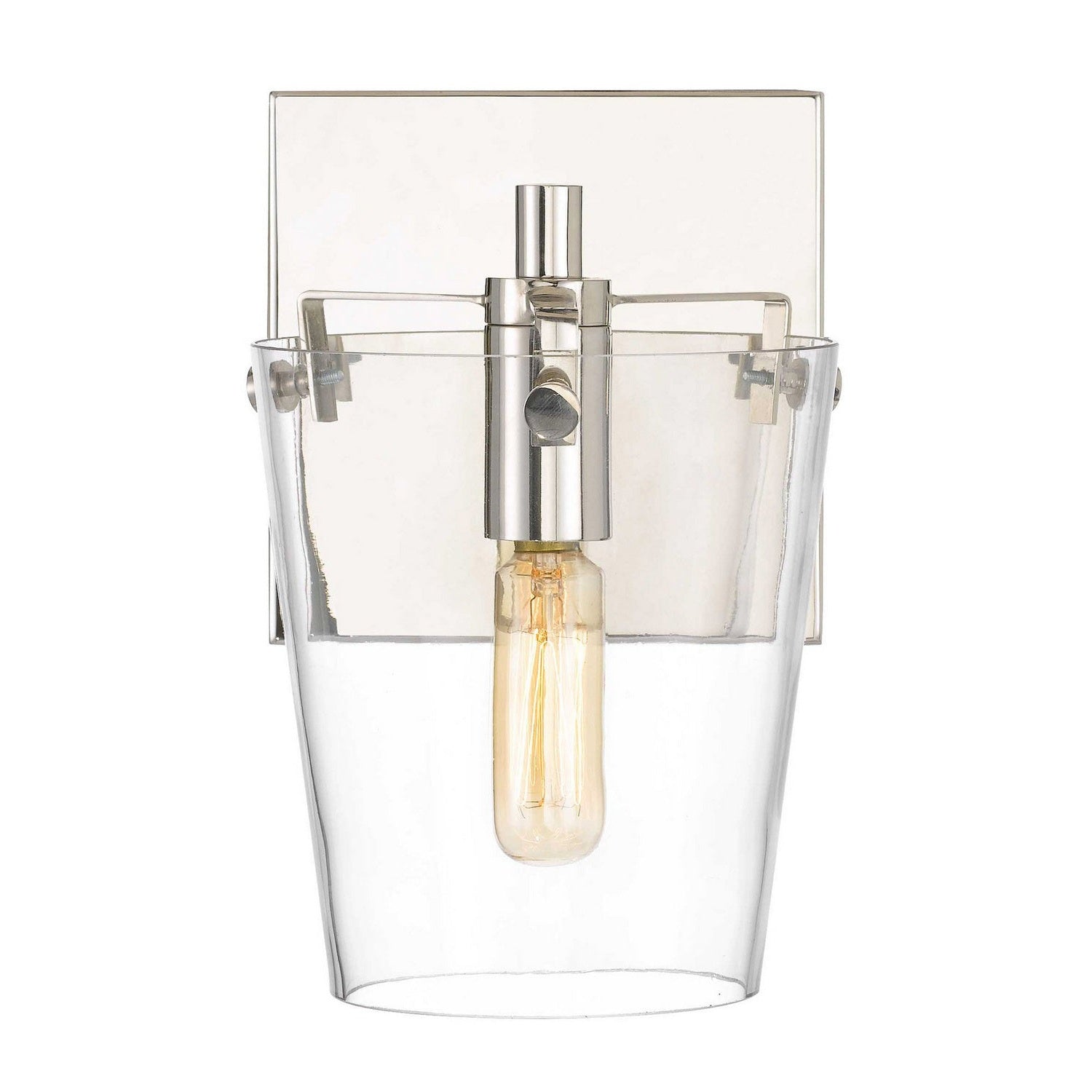 Varaluz - 351B01BLPN - One Light Bath - Arlo - Black/Polished Nickel