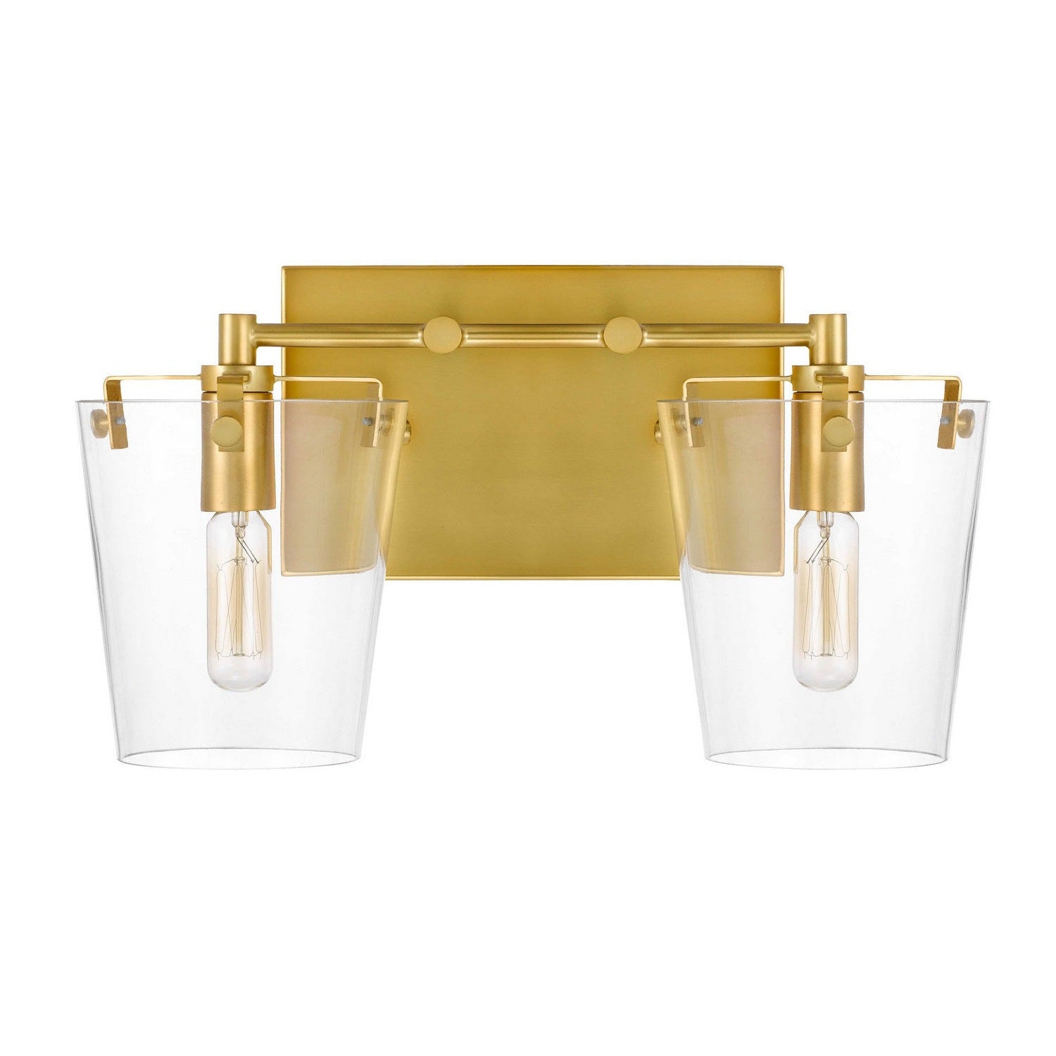 Varaluz - 351B02BLSB - Two Light Bath - Arlo - Black/Satin Brass