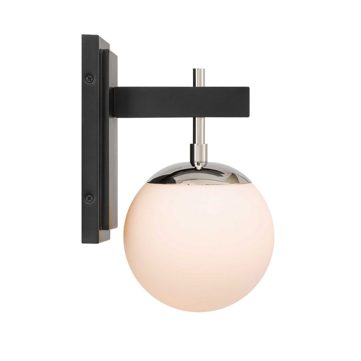 Varaluz - 352B01BLPN - One Light Bath - Allie - Black/Polished Nickel