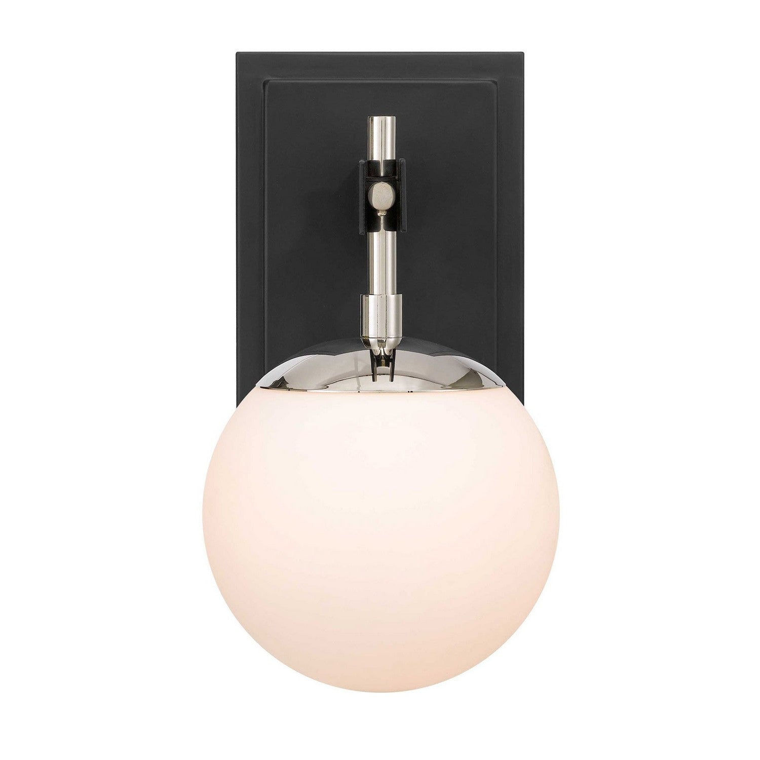 Varaluz - 352B01BLPN - One Light Bath - Allie - Black/Polished Nickel