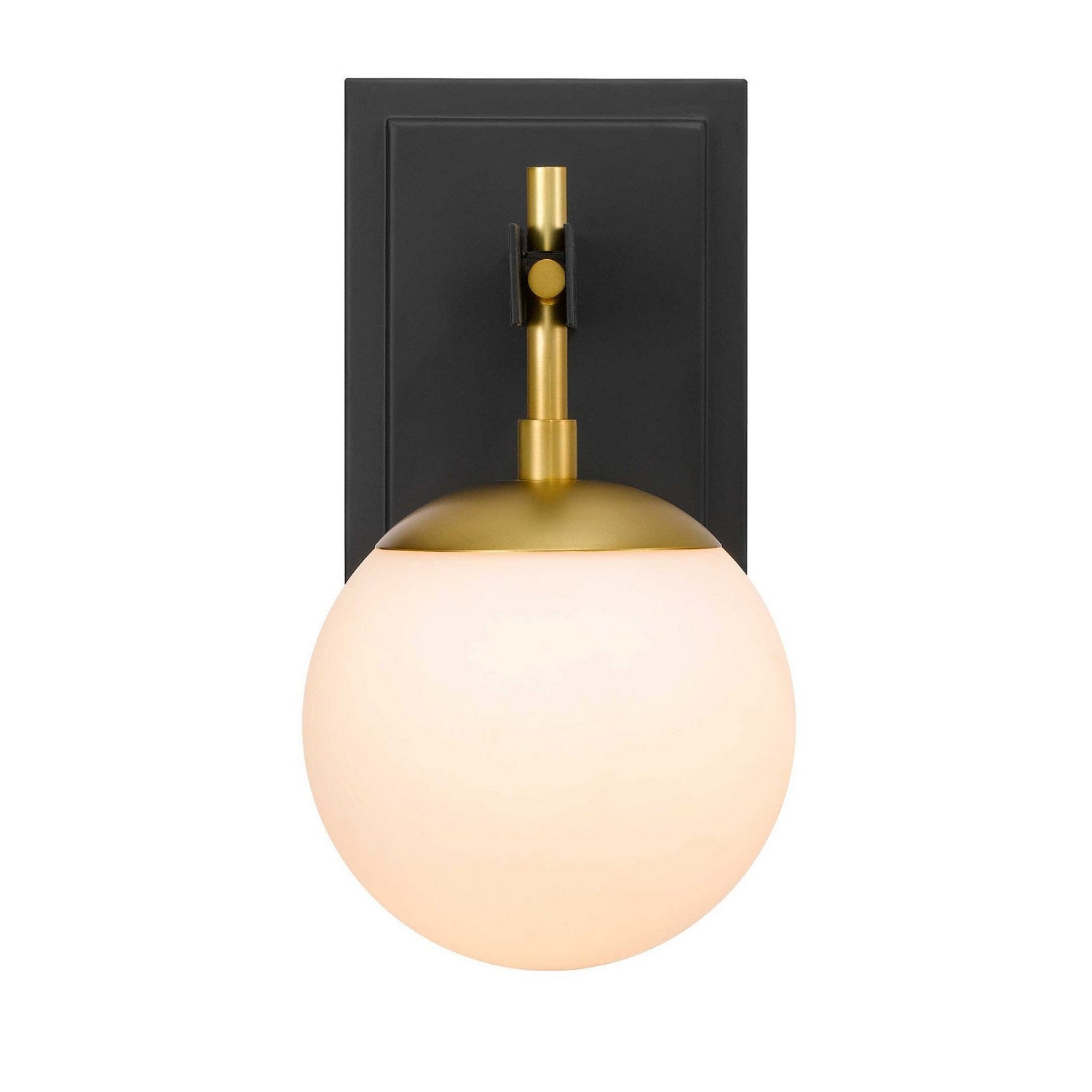 Varaluz - 352B01BLSB - One Light Bath - Allie - Black/Satin Brass