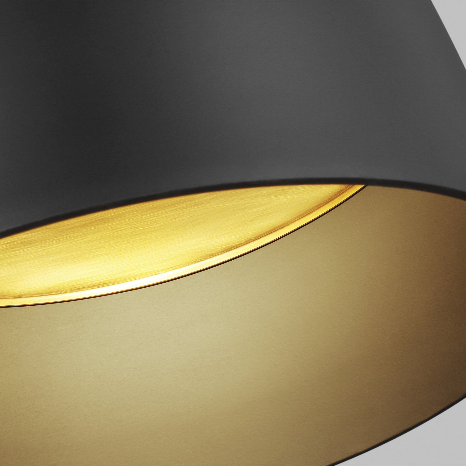Visual Comfort Modern - 700FMFND15B-LED930-277 - LED Flush Mount - Foundry - Nightshade Black