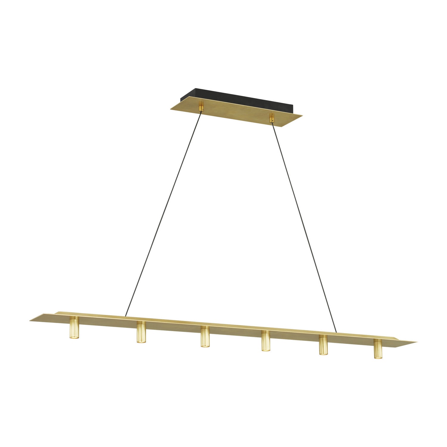 Visual Comfort Modern - 700LSPNT50NB-LED930-277 - LED Linear Suspension - Ponte - Natural Brass