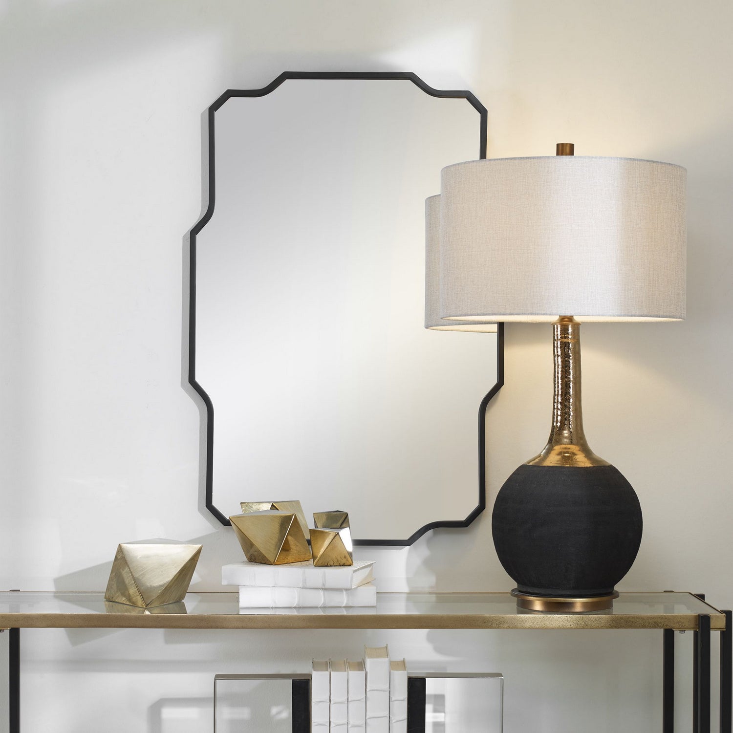 Uttermost - 09753 - Mirror - Casmus - Matte Black