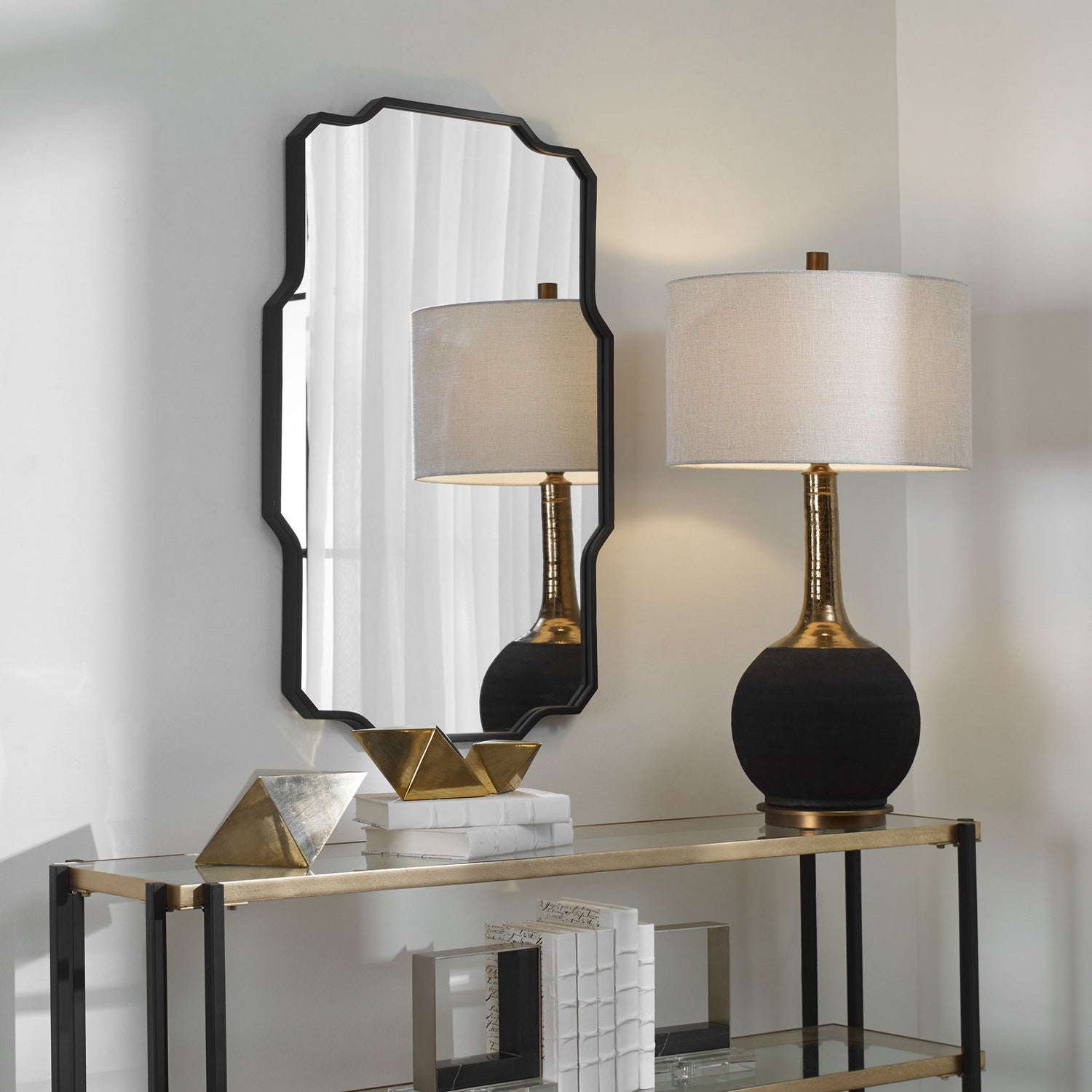 Uttermost - 09753 - Mirror - Casmus - Matte Black