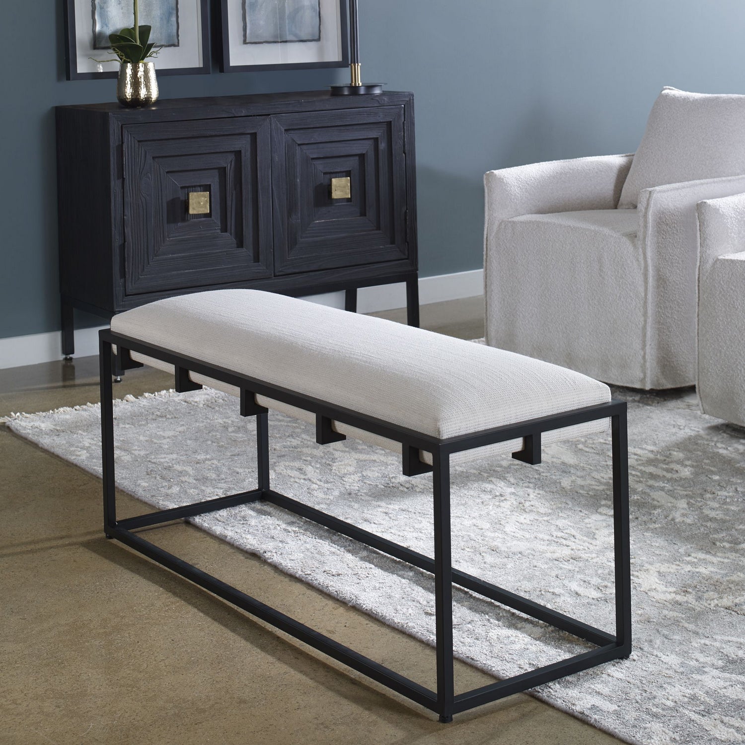 Uttermost - 23674 - Bench - Paradox - Matte Black