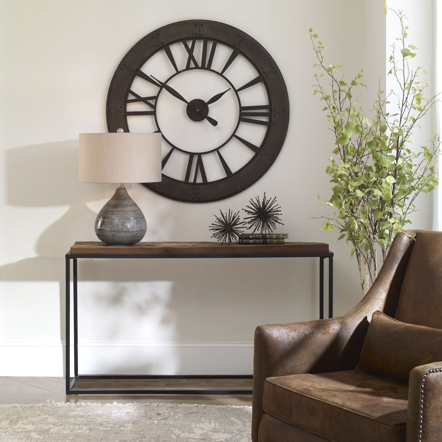 Uttermost - 25156 - Console Table - Holston - Satin Black