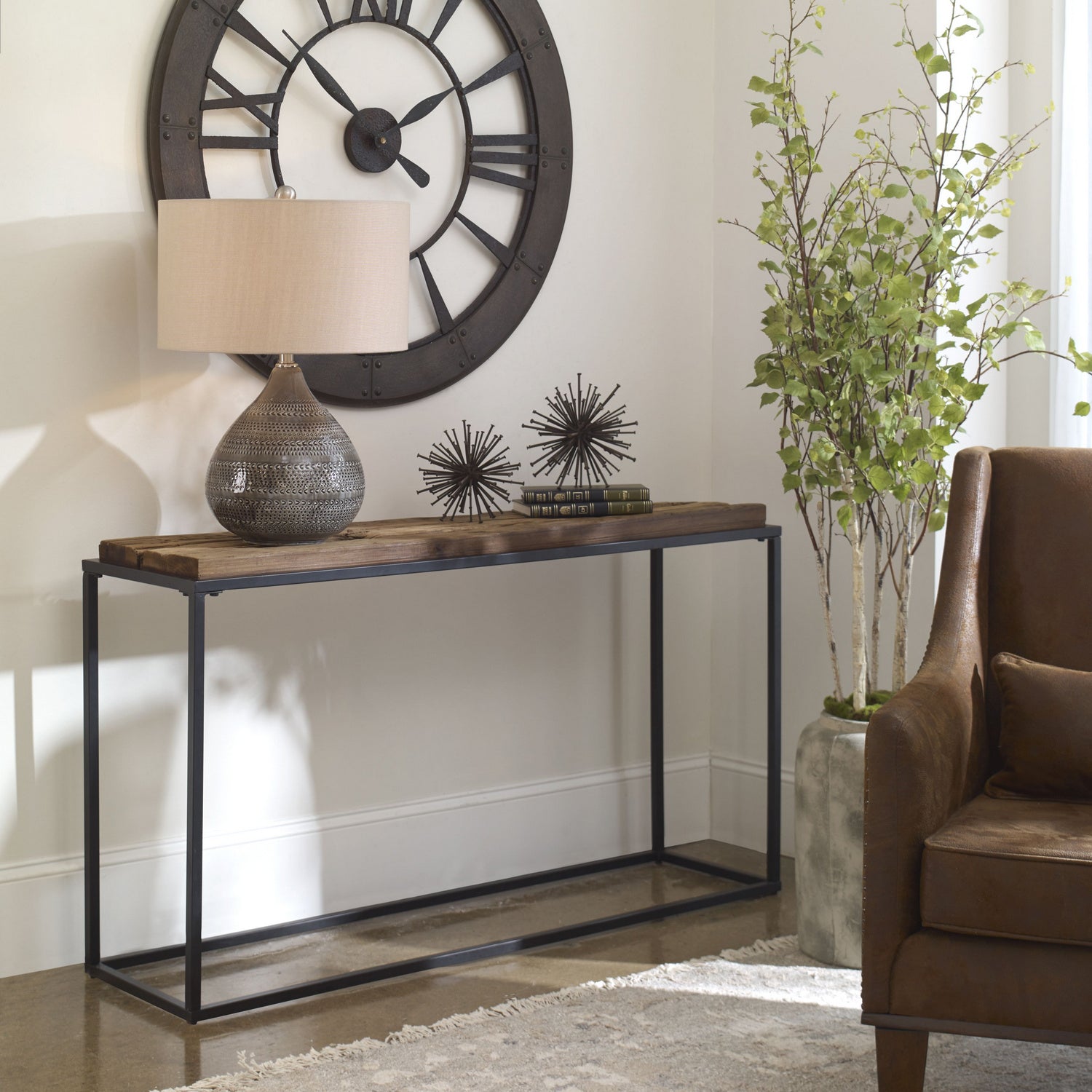 Uttermost - 25156 - Console Table - Holston - Satin Black