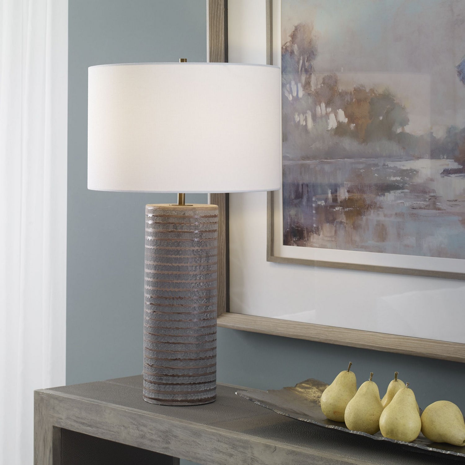 Uttermost - 29994 - One Light Table Lamp - Monolith - Antique Brass