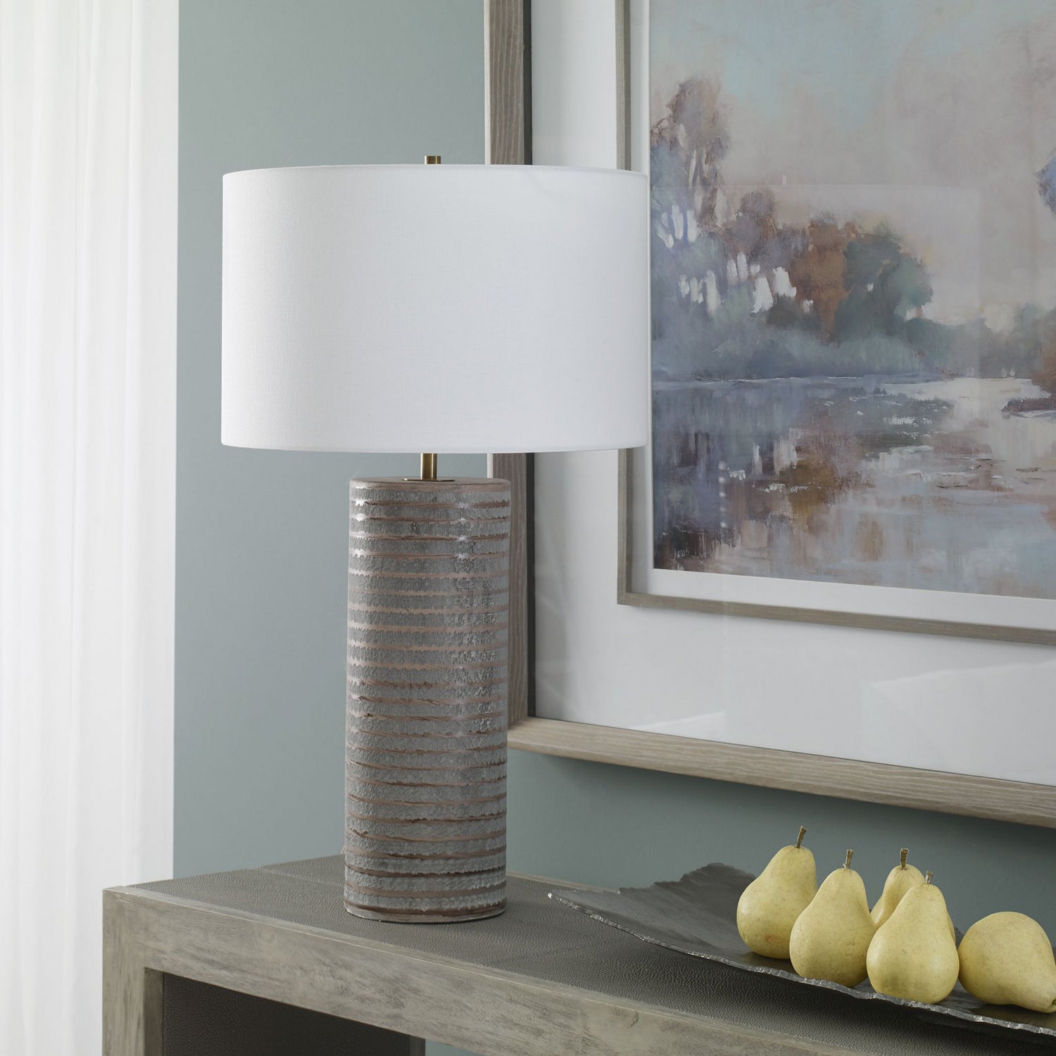 Uttermost - 29994 - One Light Table Lamp - Monolith - Antique Brass