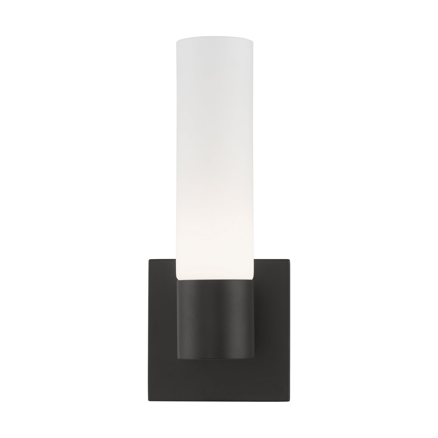 Livex Lighting - 10101-04 - One Light Wall Sconce - Aero - Black w/ Brushed Nickel