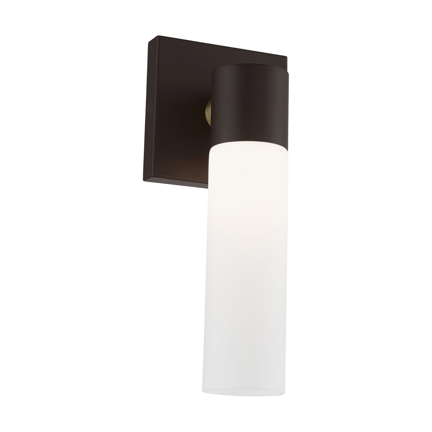 Livex Lighting - 10101-07 - One Light Wall Sconce - Aero - Bronze w/ Antique Brass