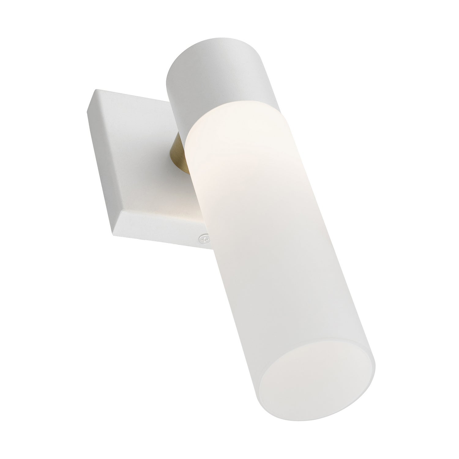 Livex Lighting - 10101-13 - One Light Wall Sconce - Aero - Textured White w/ Antique Brass