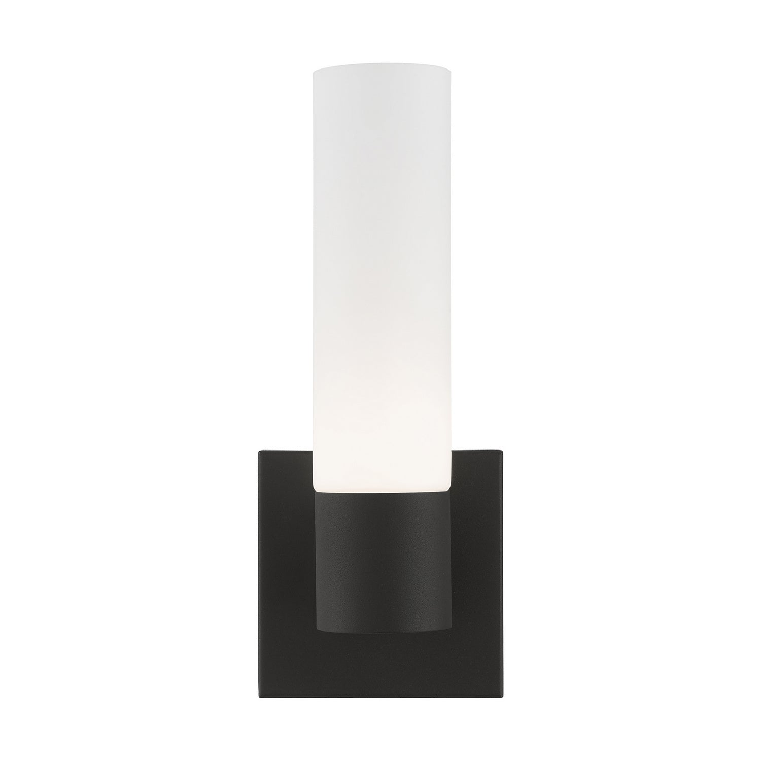 Livex Lighting - 10101-14 - One Light Wall Sconce - Aero - Textured Black w/ Antique Brass