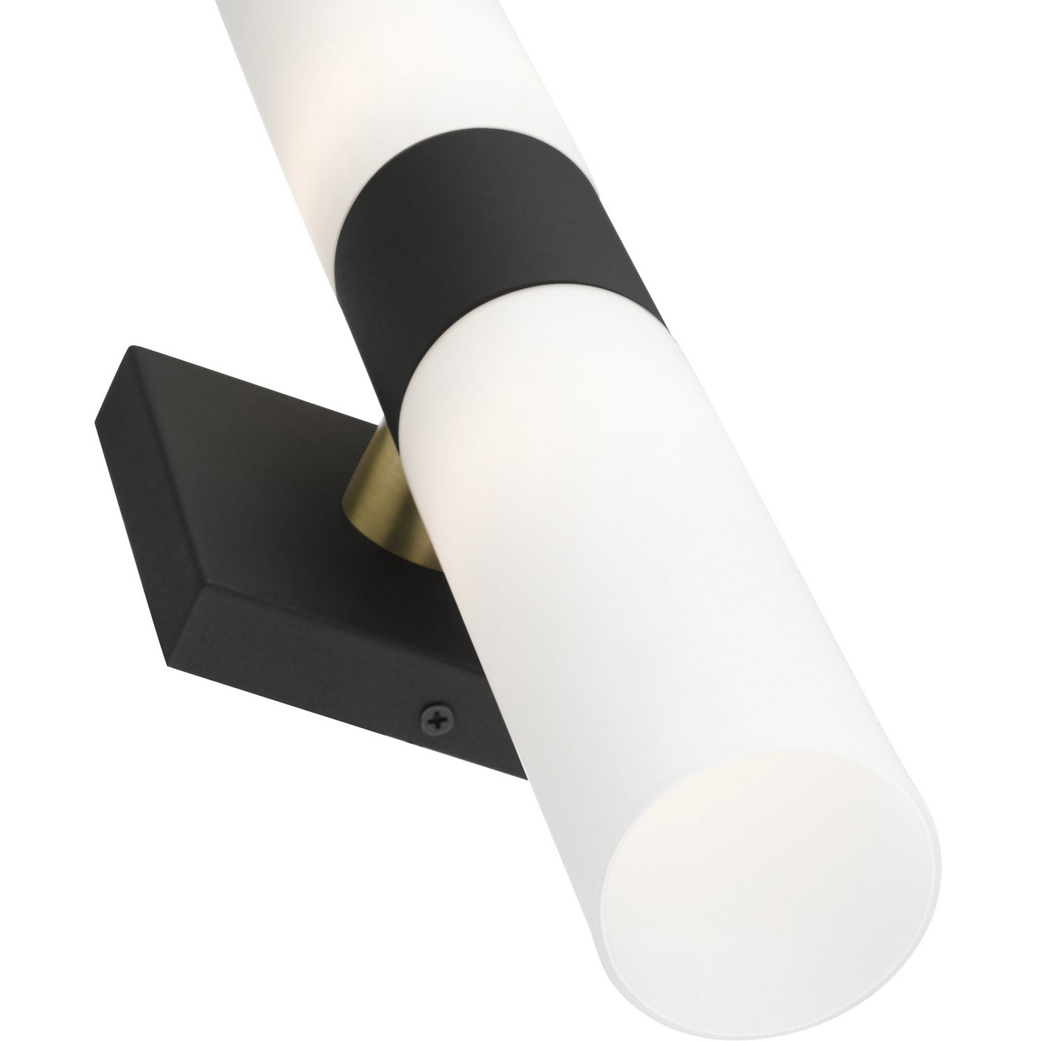 Livex Lighting - 10102-14 - Two Light Vanity - Aero - Textured Black w/ Antique Brass