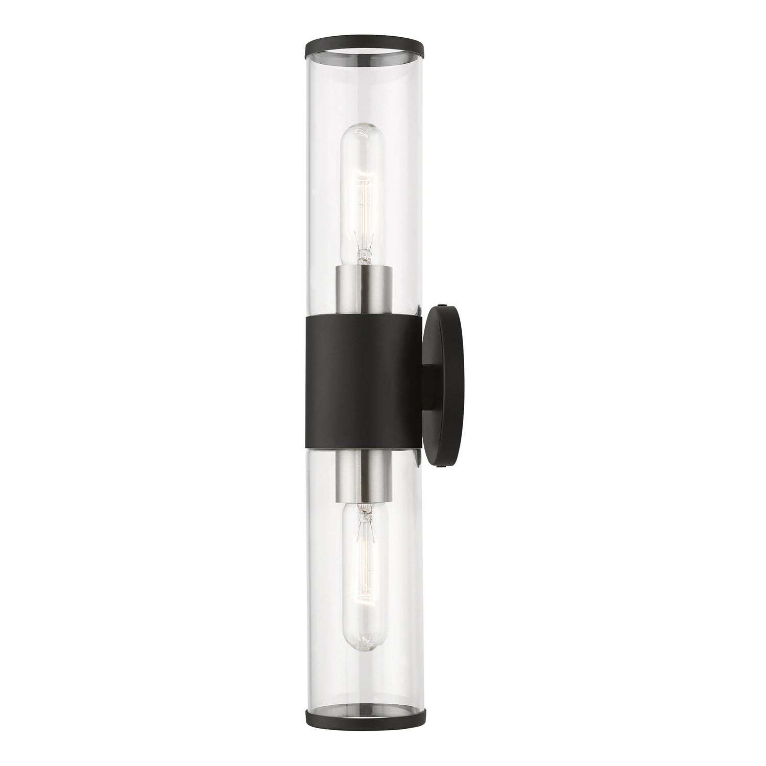 Livex Lighting - 17282-04 - Two Light Vanity - Banca - Black w/ Brushed Nickels