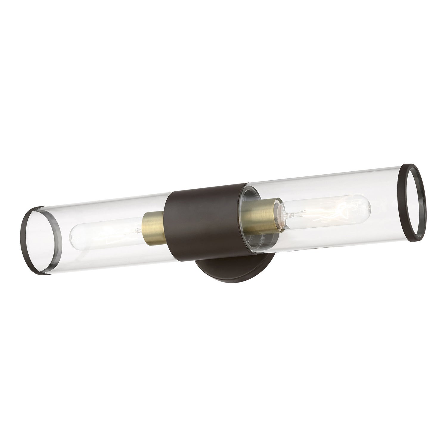 Livex Lighting - 17282-07 - Two Light Vanity - Banca - Bronze w/ Antique Brasss