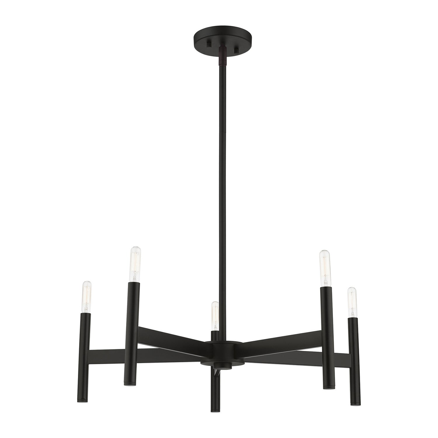 Livex Lighting - 51175-04 - Five Light Chandelier - Copenhagen - Black