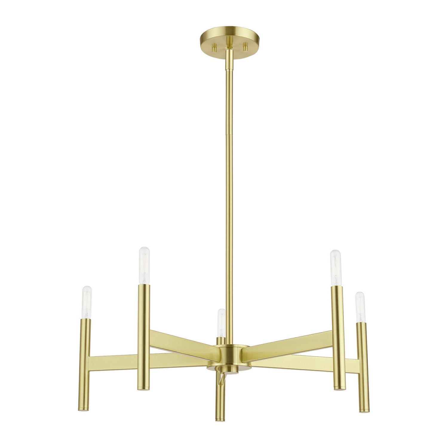 Livex Lighting - 51175-12 - Five Light Chandelier - Copenhagen - Satin Brass