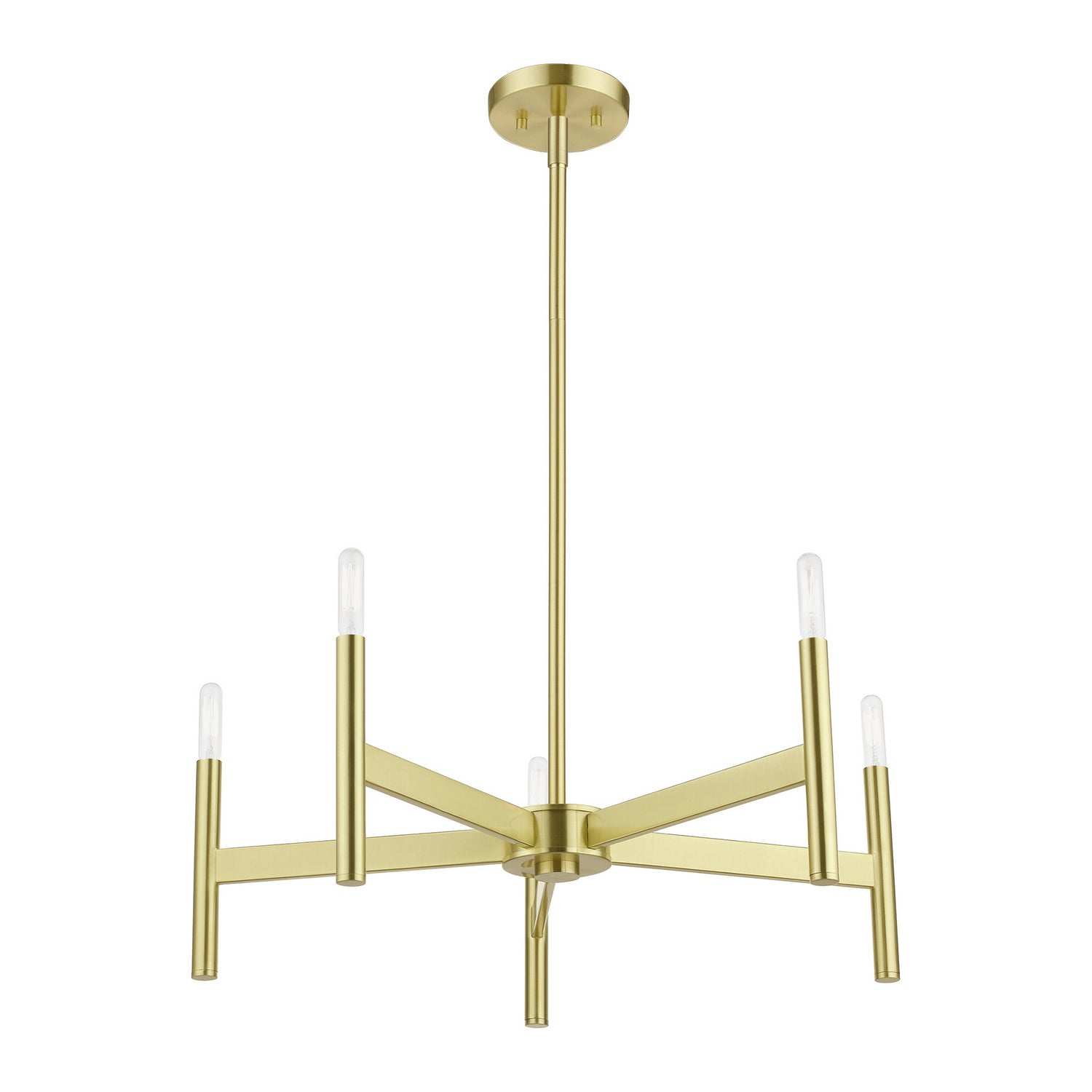 Livex Lighting - 51175-12 - Five Light Chandelier - Copenhagen - Satin Brass