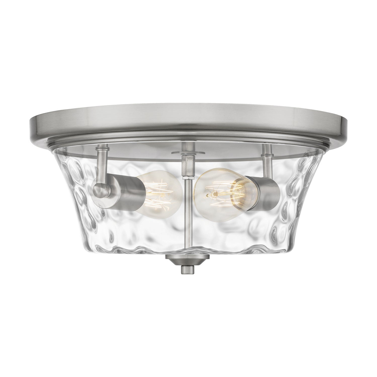 Quoizel - ACA1614BN - Two Light Flush Mount - Acacia - Brushed Nickel