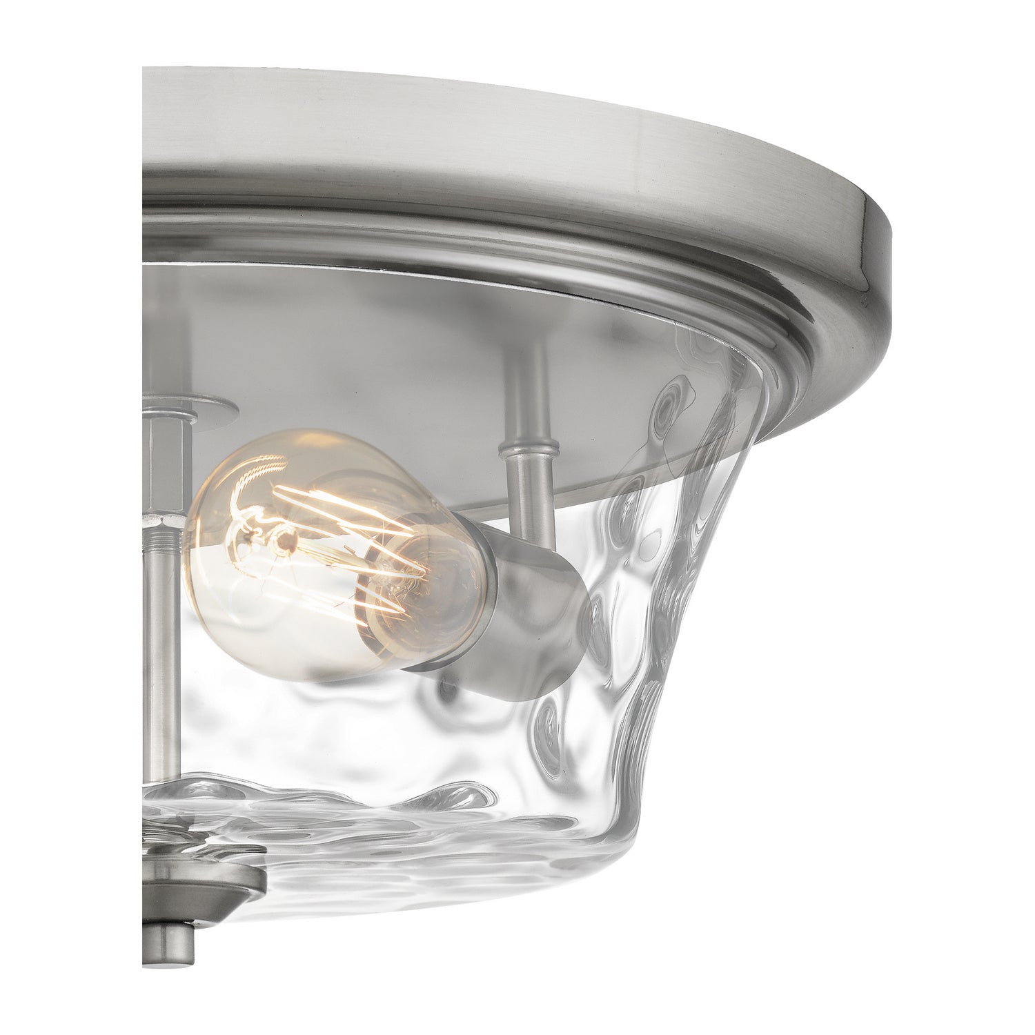 Quoizel - ACA1614BN - Two Light Flush Mount - Acacia - Brushed Nickel
