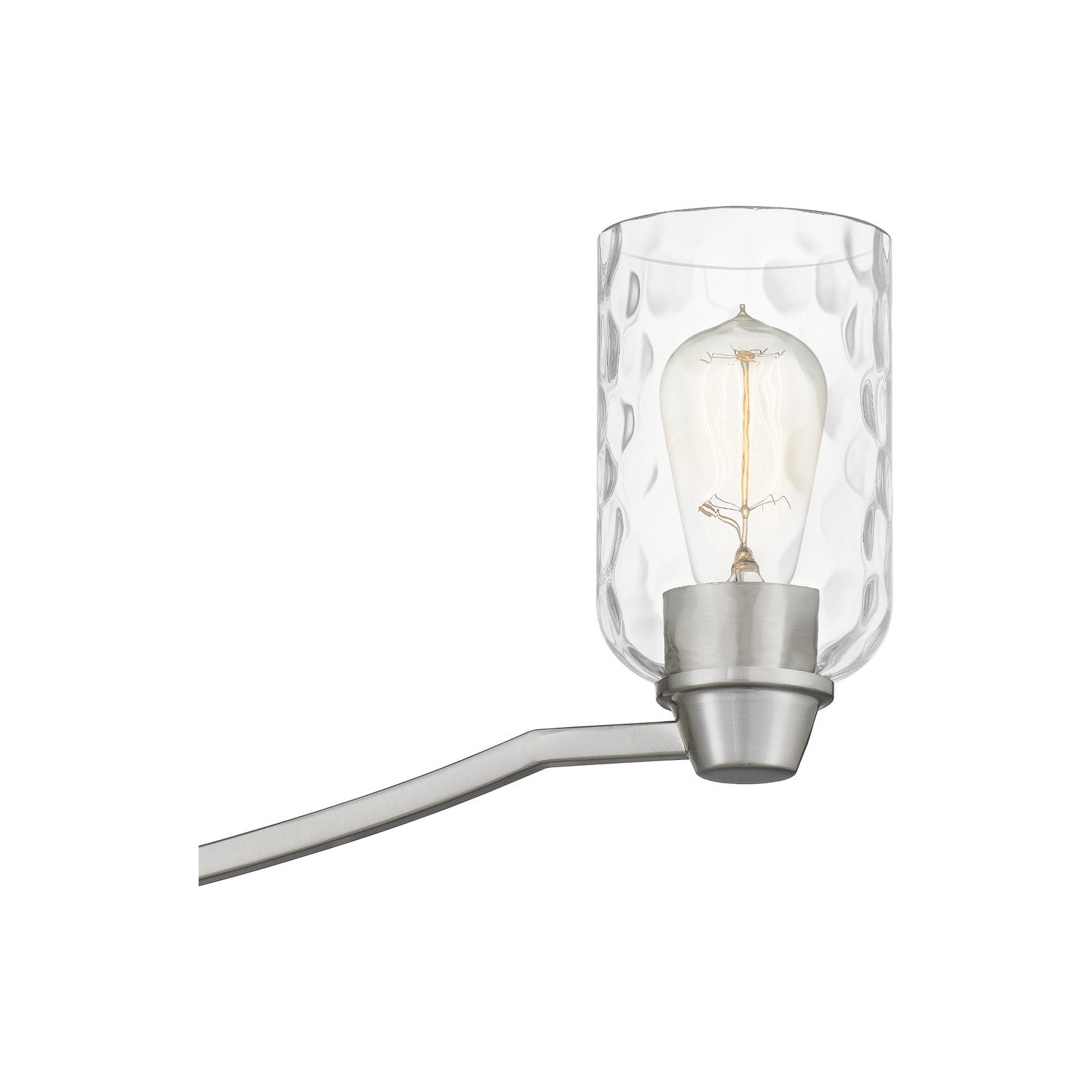 Quoizel - ACA335BN - Three Light Linear Chandelier - Acacia - Brushed Nickel