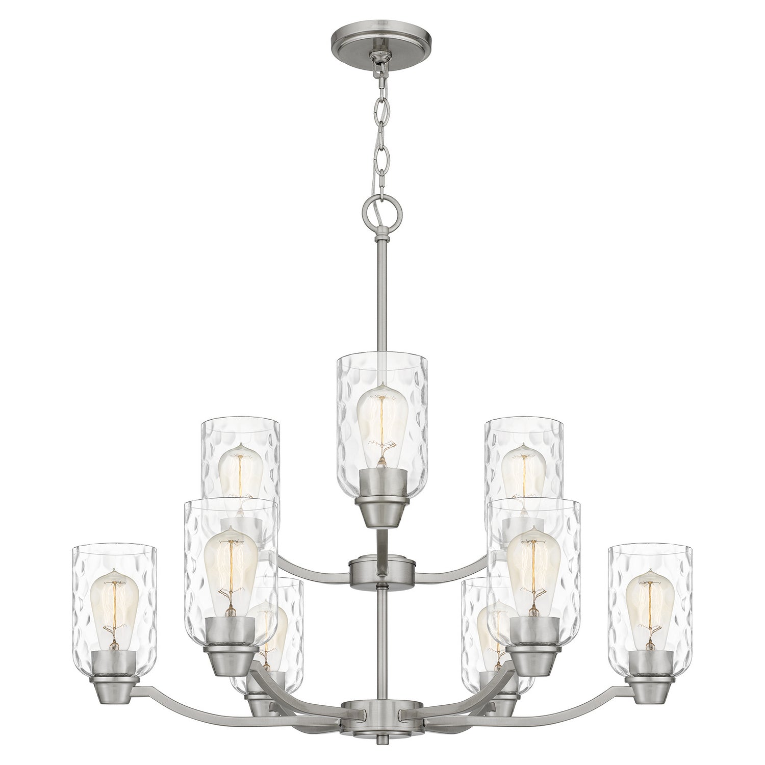 Quoizel - ACA5029BN - Nine Light Chandelier - Acacia - Brushed Nickel