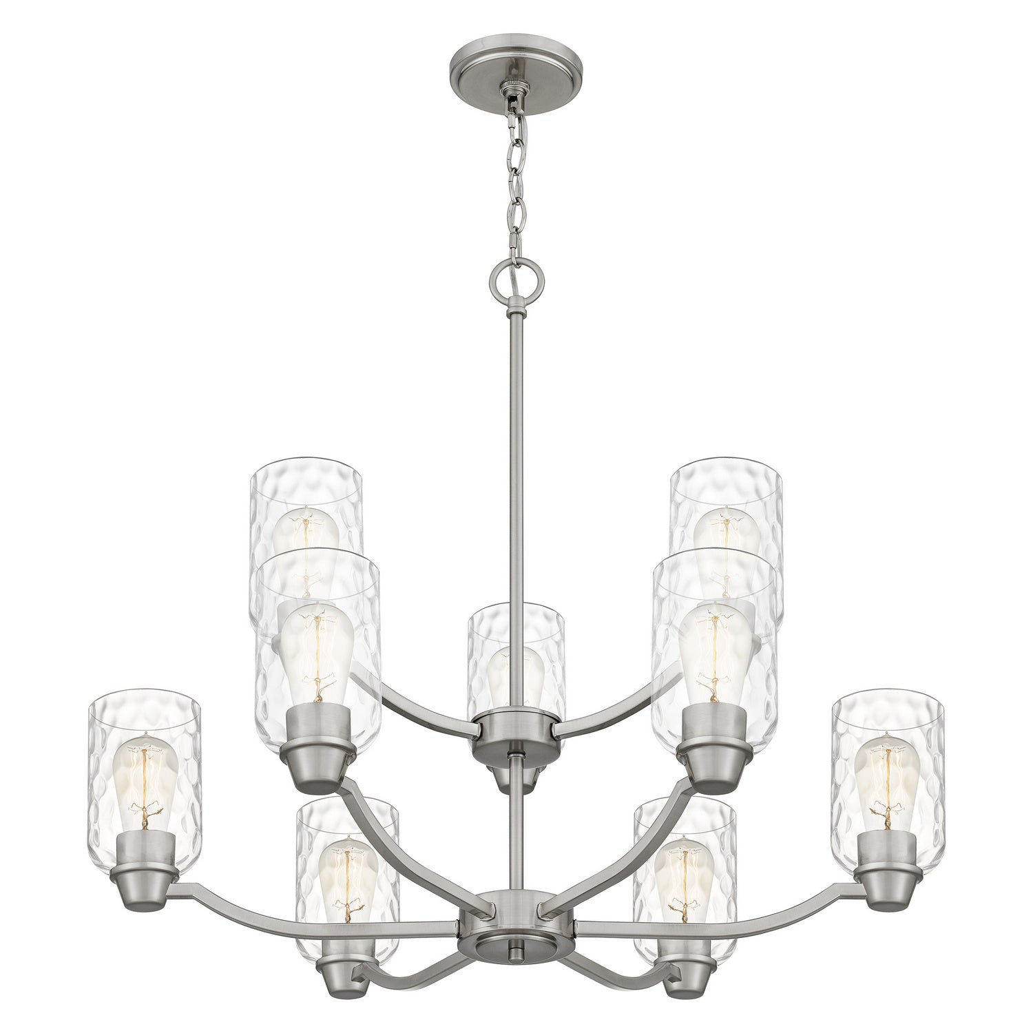 Quoizel - ACA5029BN - Nine Light Chandelier - Acacia - Brushed Nickel