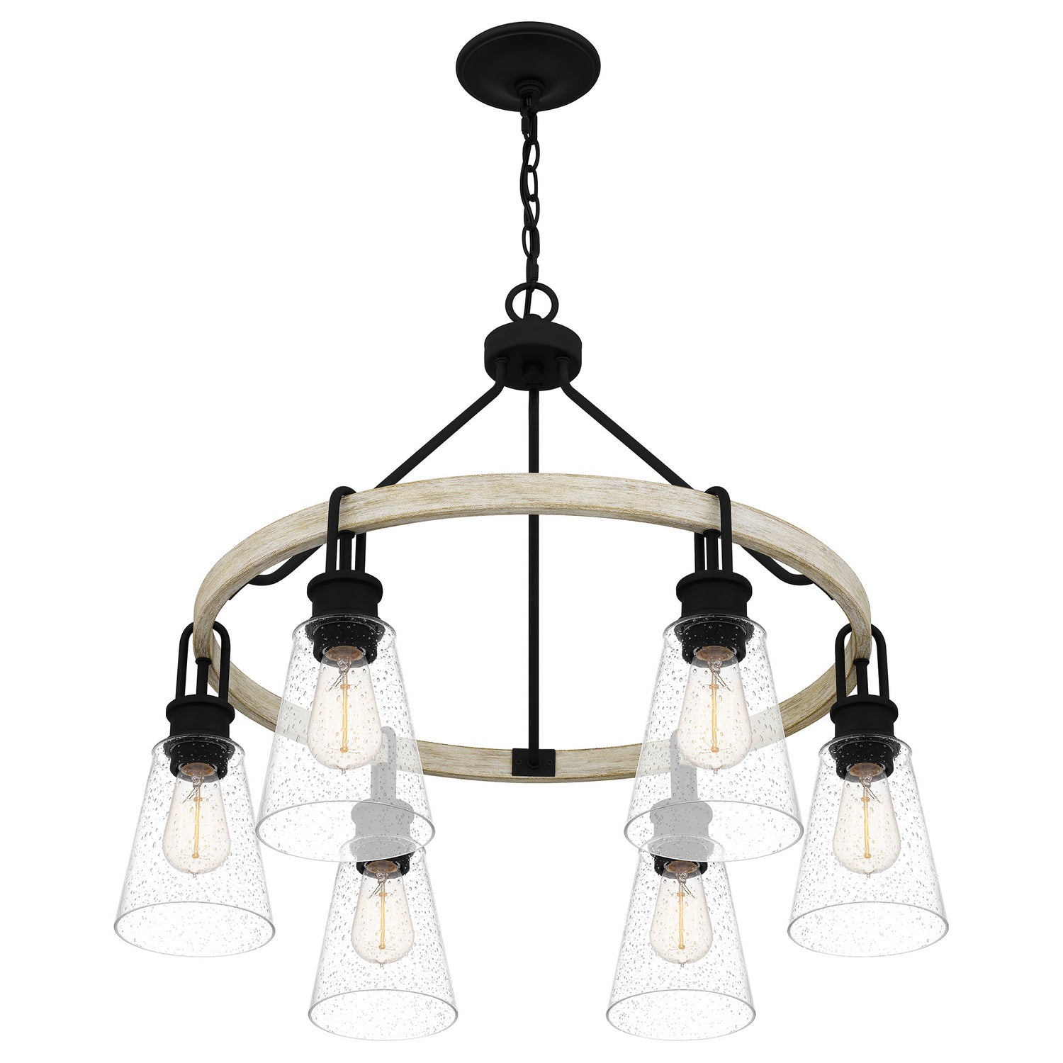 Quoizel - KGB5029EK - Six Light Chandelier - Kingsbridge - Earth Black