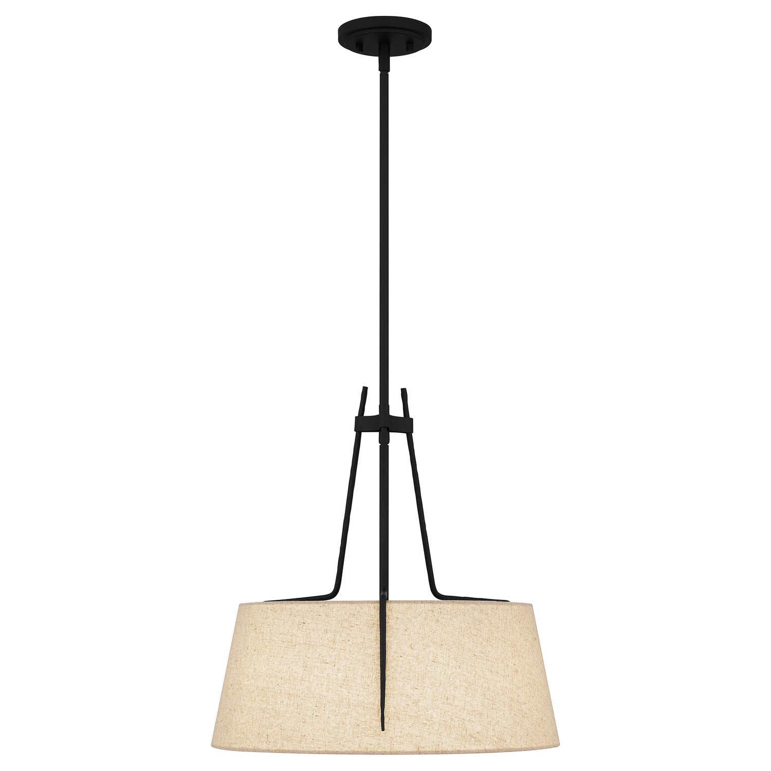 Quoizel - LOA2818MBK - Three Light Pendant - Leona - Matte Black