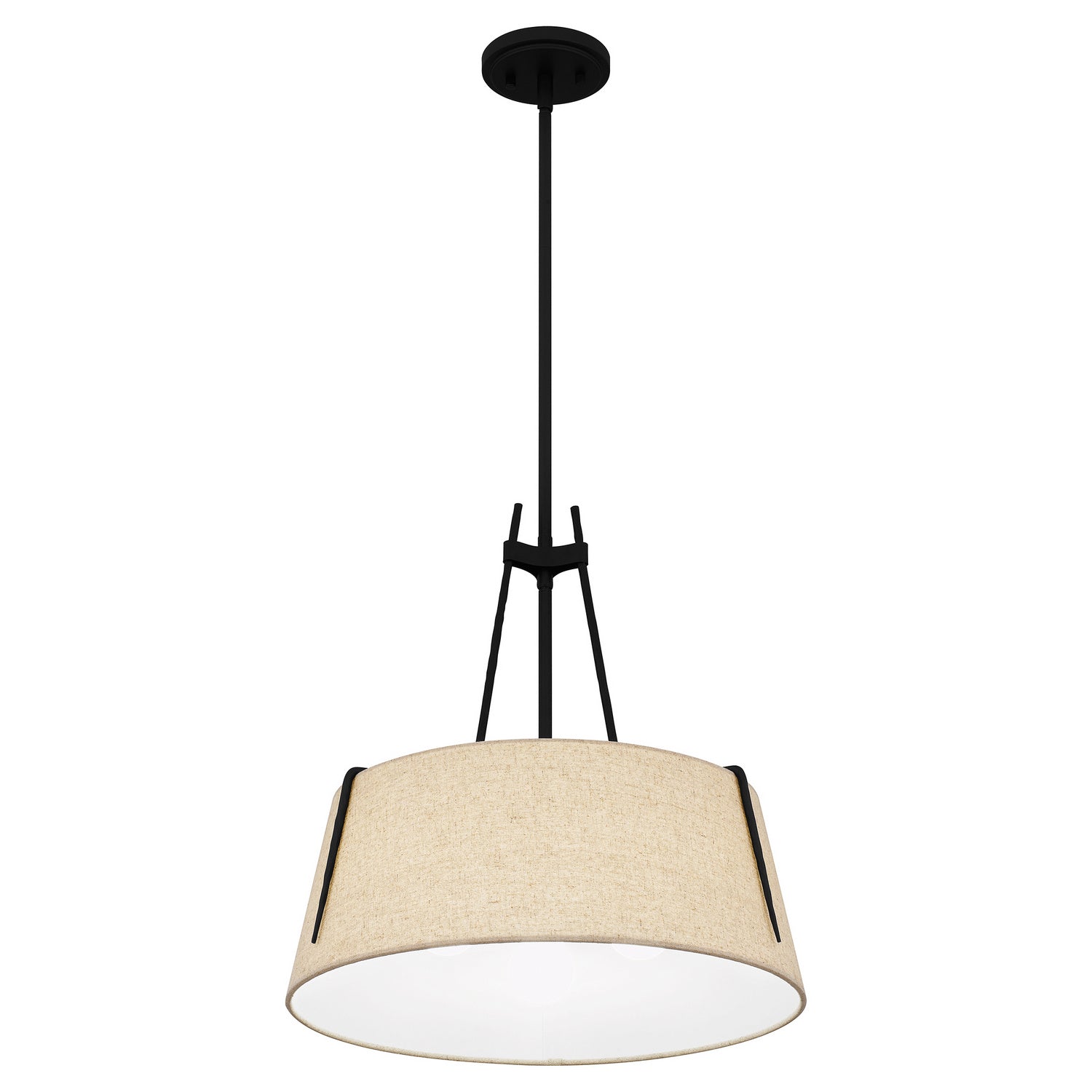Quoizel - LOA2818MBK - Three Light Pendant - Leona - Matte Black