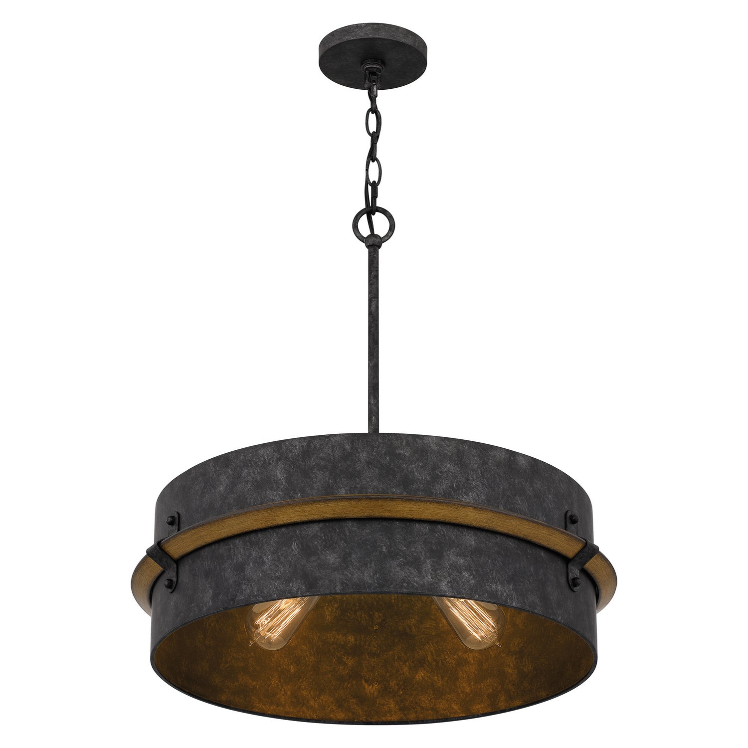 Quoizel - QOP5336OK - Three Light Pendant - Lariat - Old Black Finish