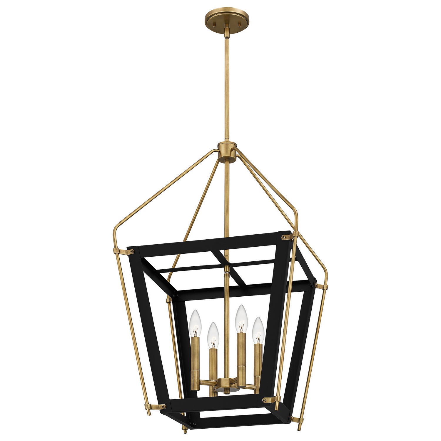 Quoizel - QP5348EK - Four Light Pendant - Abbeville - Earth Black