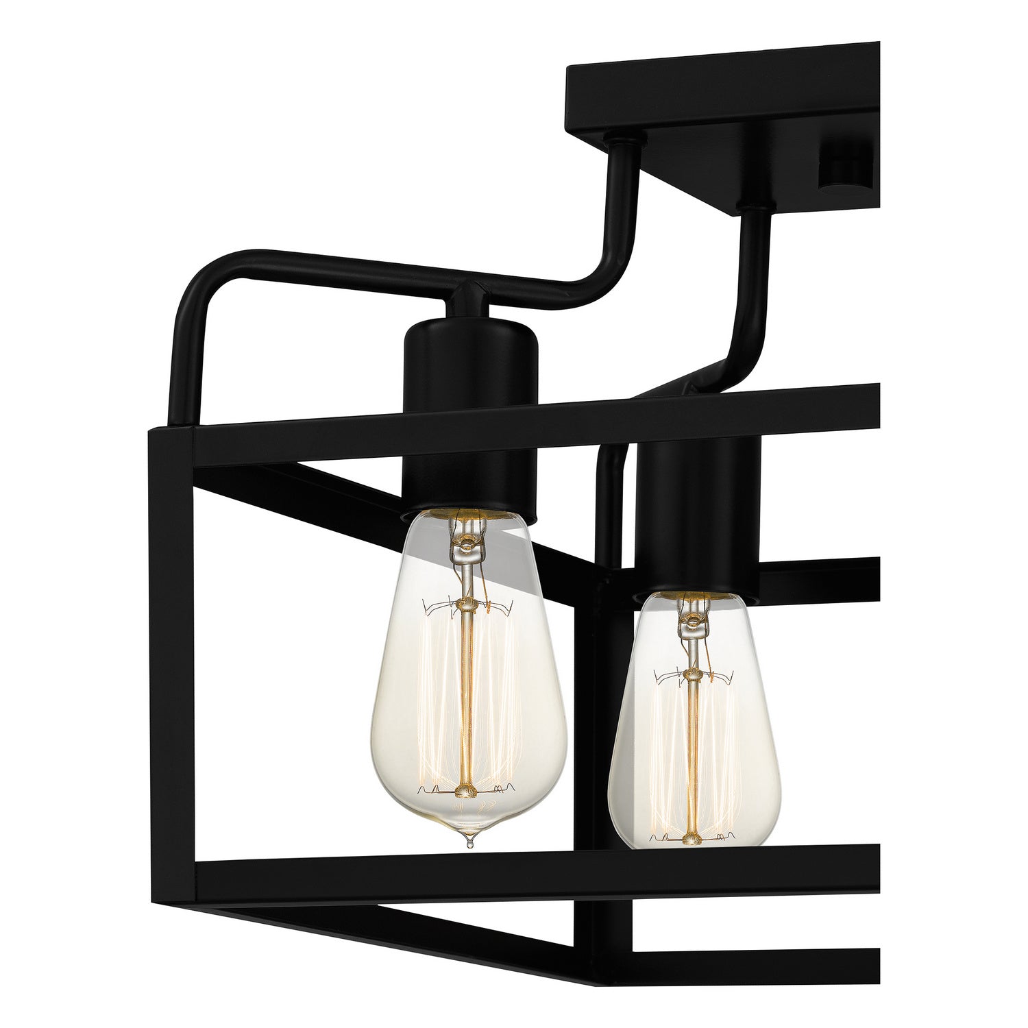 Quoizel - QSF5349MBK - Four Light Semi-Flush Mount - Paulsen - Matte Black