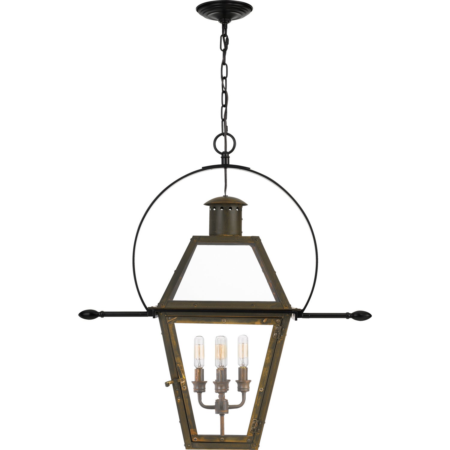 Quoizel - RO2814IZ - Four Light Pendant - Rue De Royal - Industrial Bronze