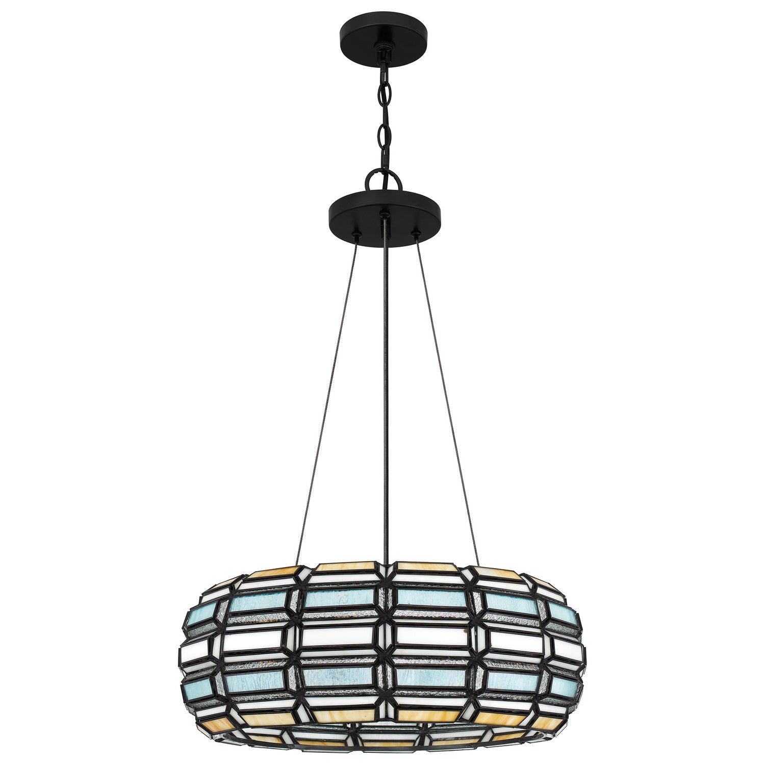 Quoizel - TF5334MBK - Three Light Pendant - Shanghai - Matte Black
