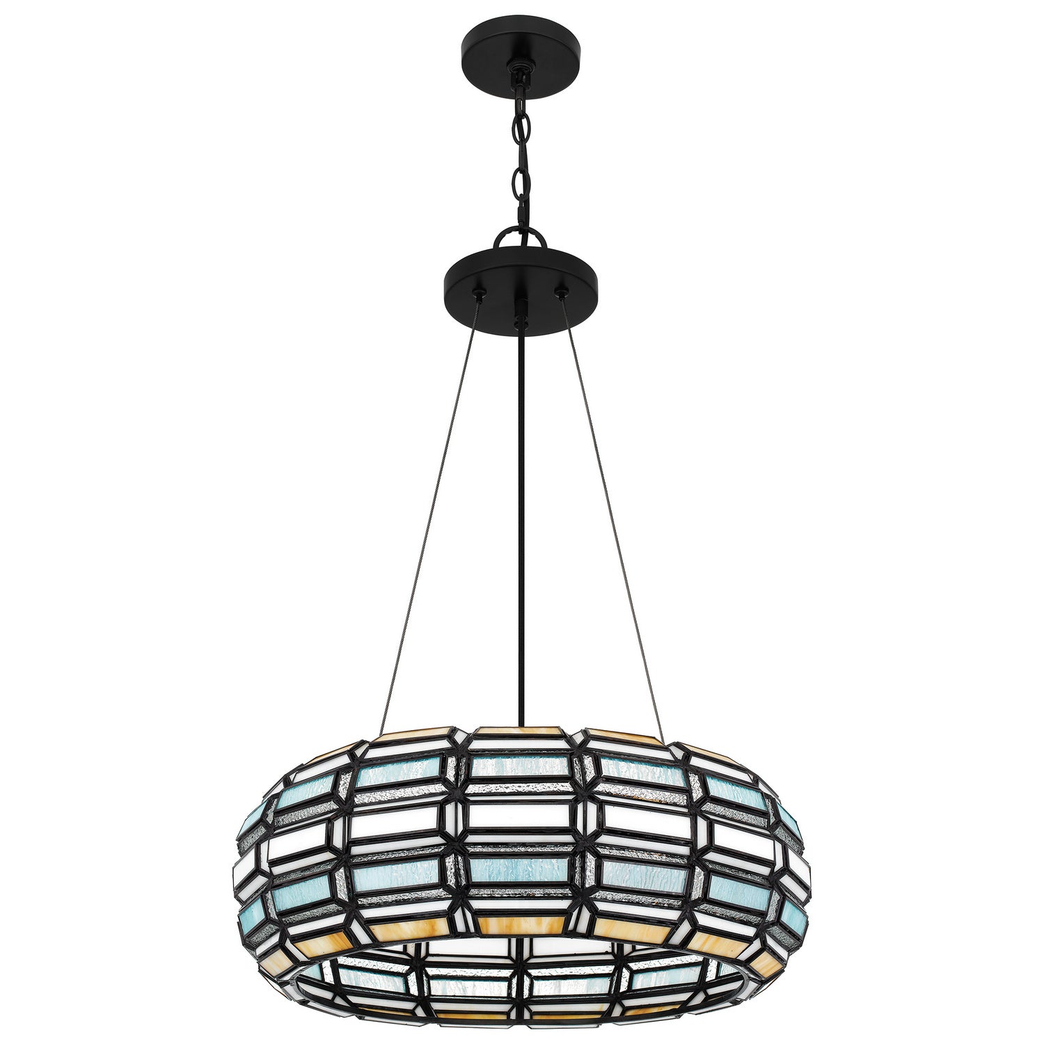 Quoizel - TF5334MBK - Three Light Pendant - Shanghai - Matte Black