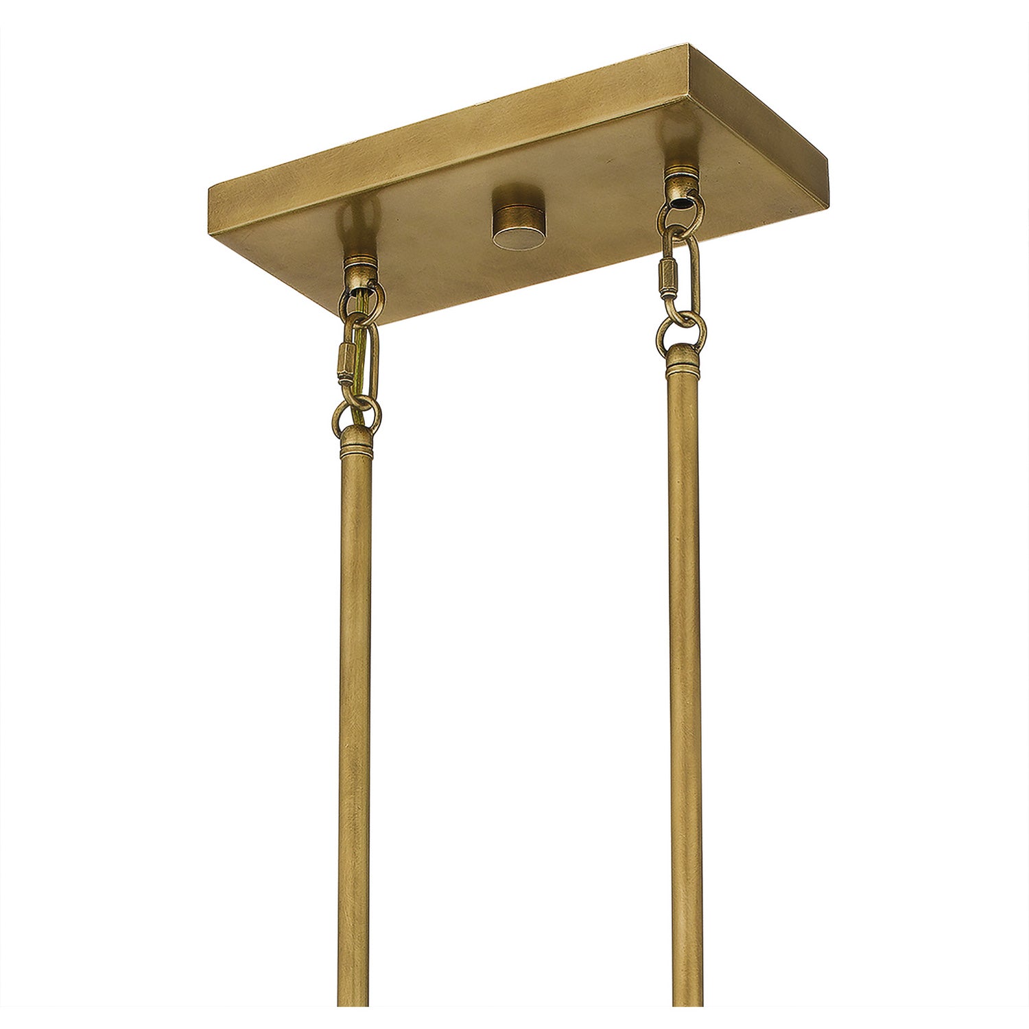 Quoizel - WBS136WS - Three Light Linear Chandelier - Webster - Weathered Brass