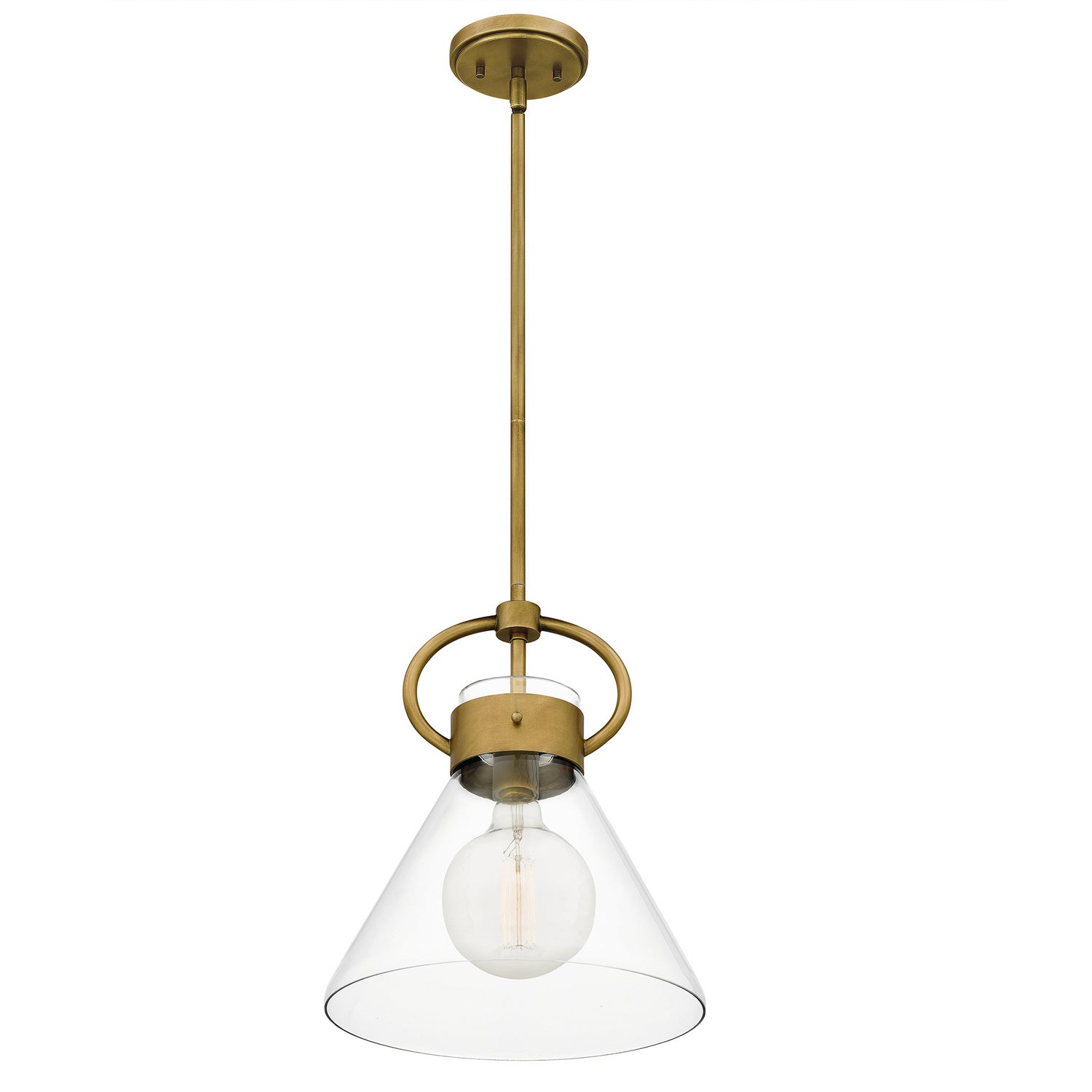Quoizel - WBS1512WS - One Light Mini Pendant - Webster - Weathered Brass