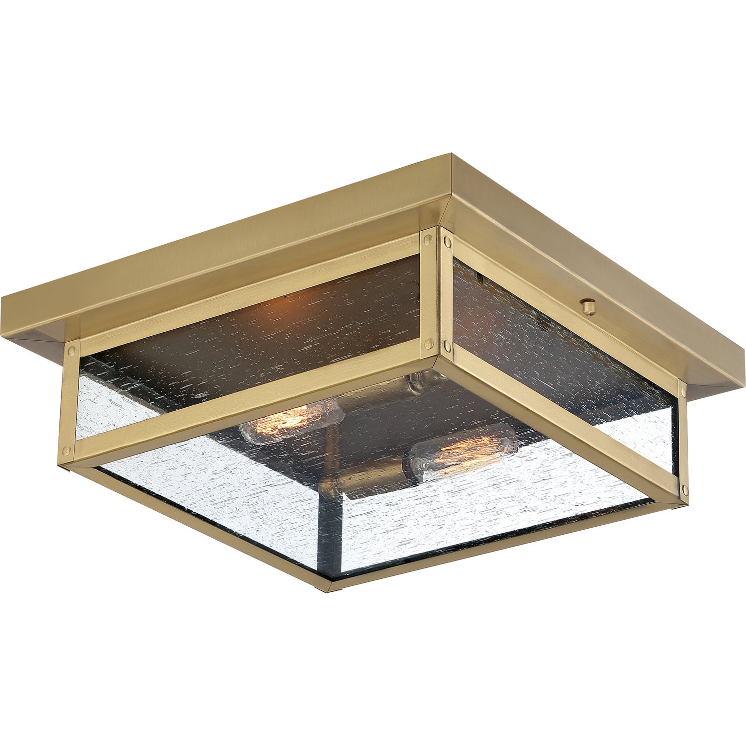 Quoizel - WVR1312A - Two Light Flush Mount - Westover - Antique Brass