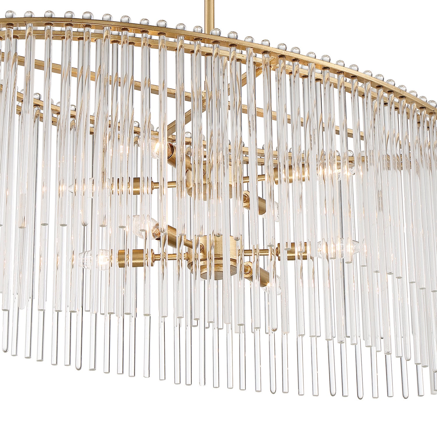 Crystorama - 398-GA - Eight Light Chandelier - Bleecker - Antique Gold