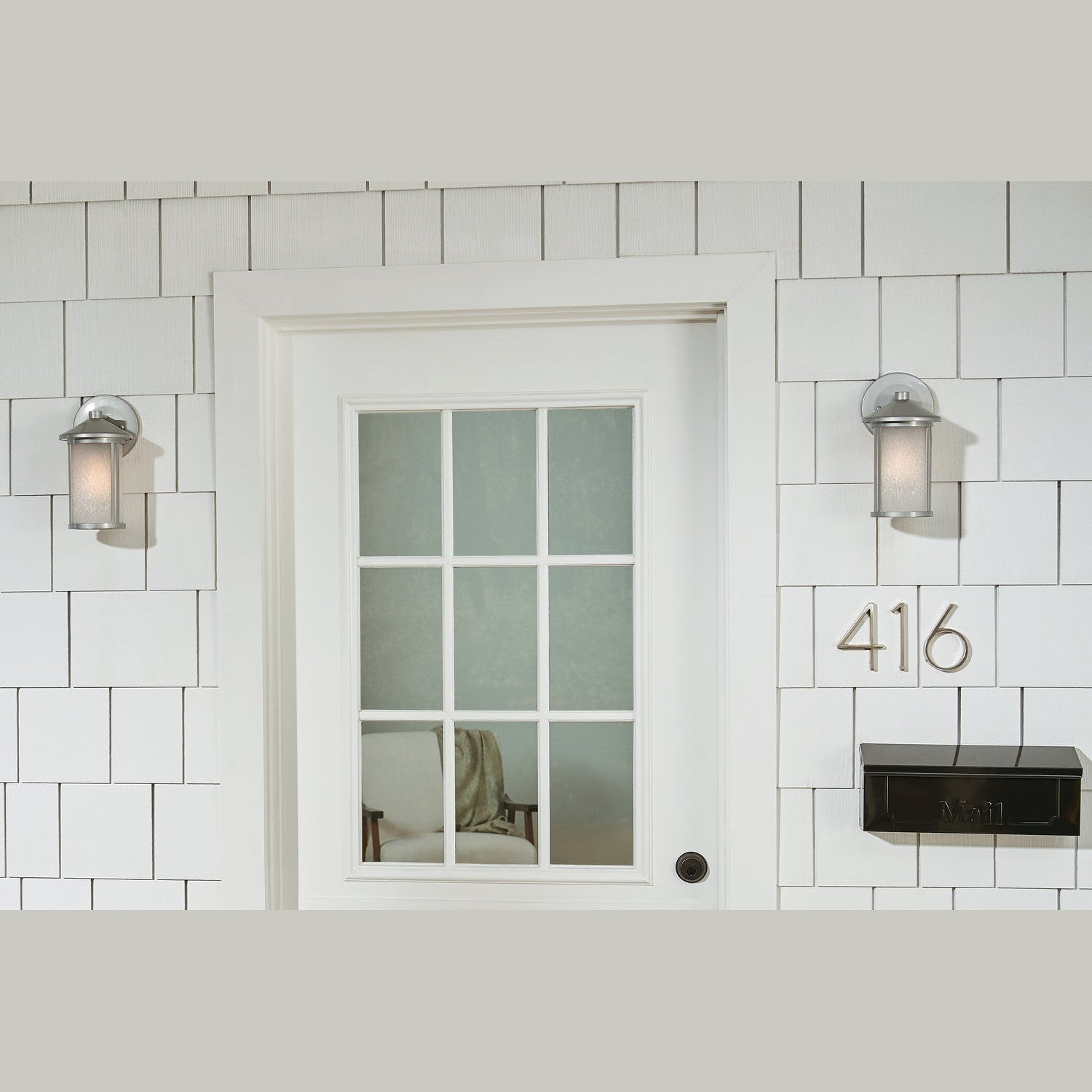 Kichler - 59098BA - One Light Outdoor Wall Mount - Lombard - Brushed Aluminum