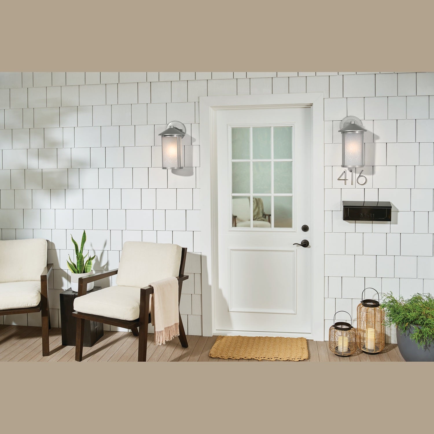 Kichler - 59100BA - One Light Outdoor Wall Mount - Lombard - Brushed Aluminum