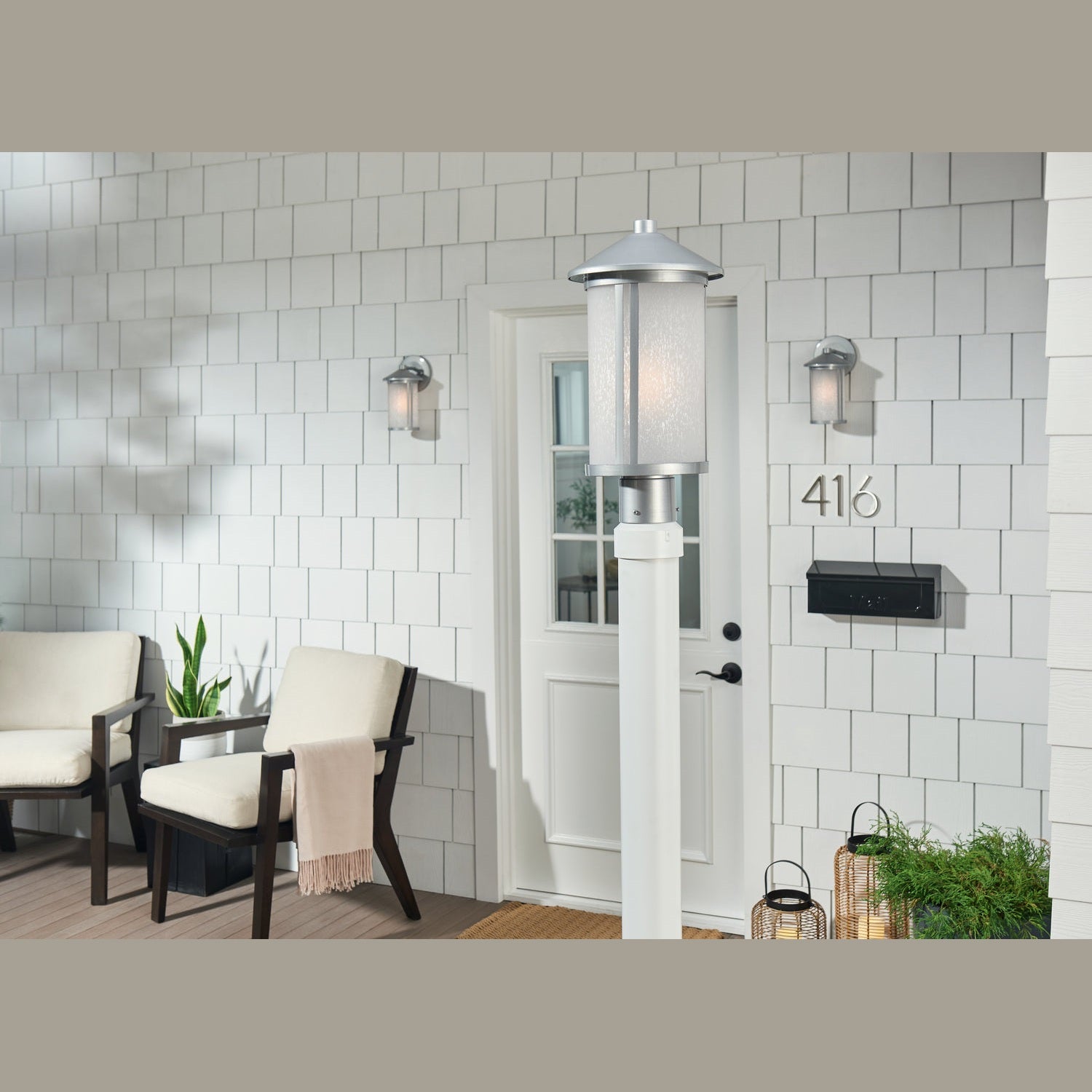 Kichler - 59101BA - One Light Outdoor Post Mount - Lombard - Brushed Aluminum